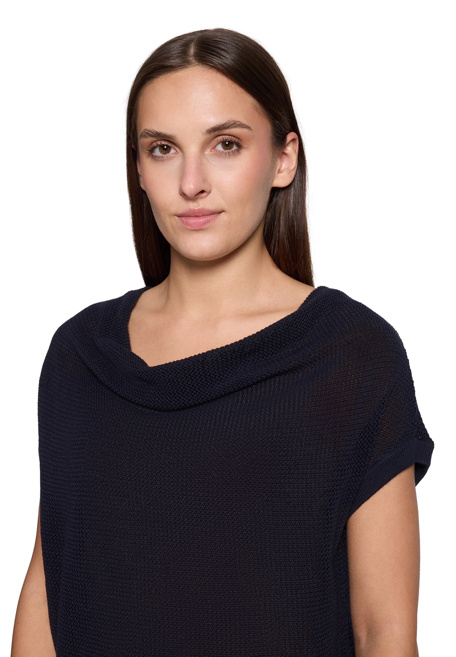 Betty Barclay Stricktop »Damen mit Wasserfallausschnitt«