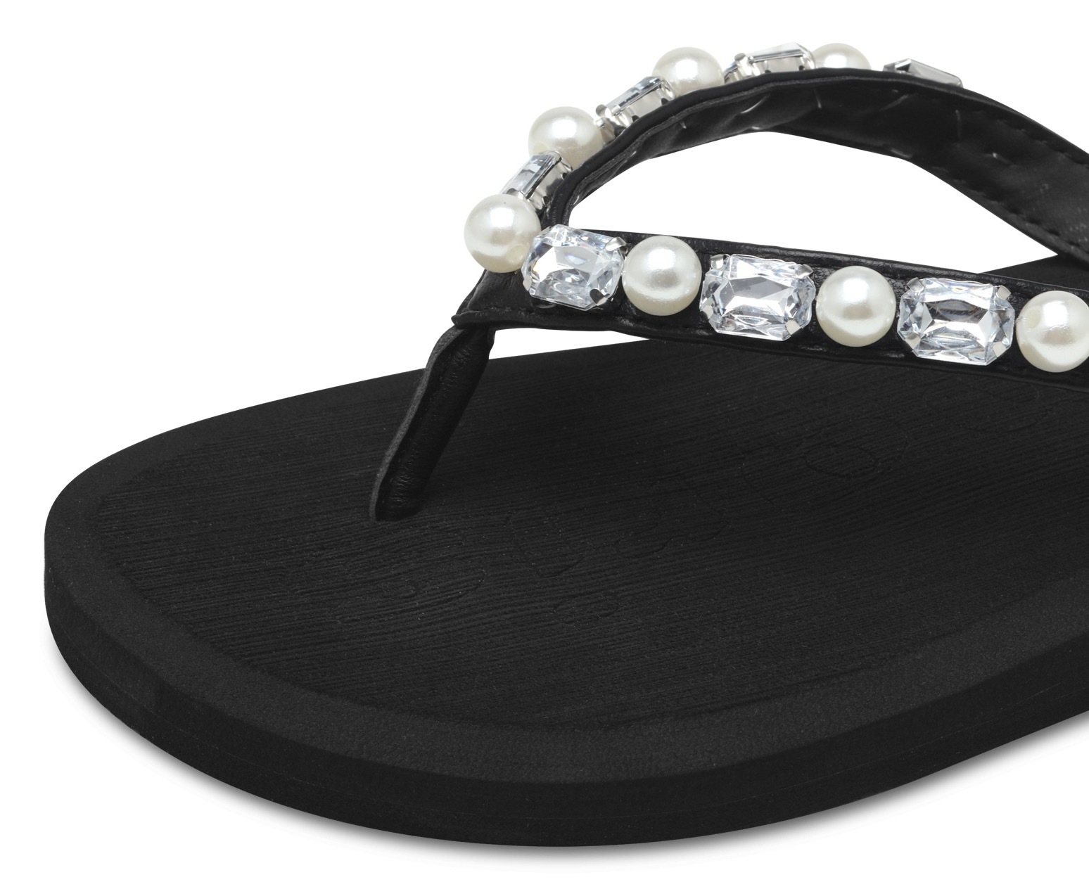 Tamaris Zehentrenner, Sommerschuh, Dianette mit Schmucksteinen und Zierperl günstig online kaufen