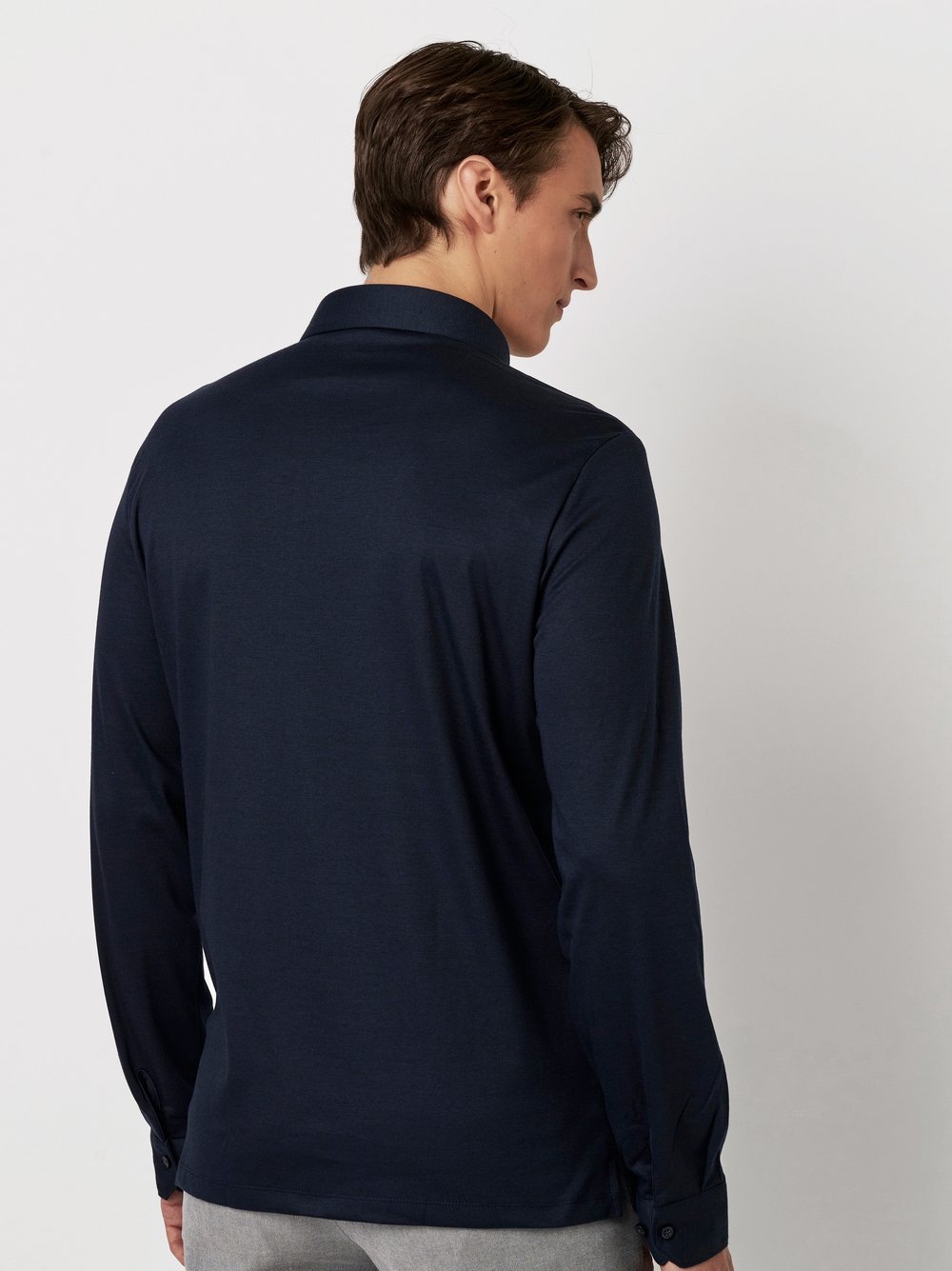 DESOTO Langarm-Poloshirt "Essential Polo Kent 1/1", Mit Rundhalsausschnitt günstig online kaufen