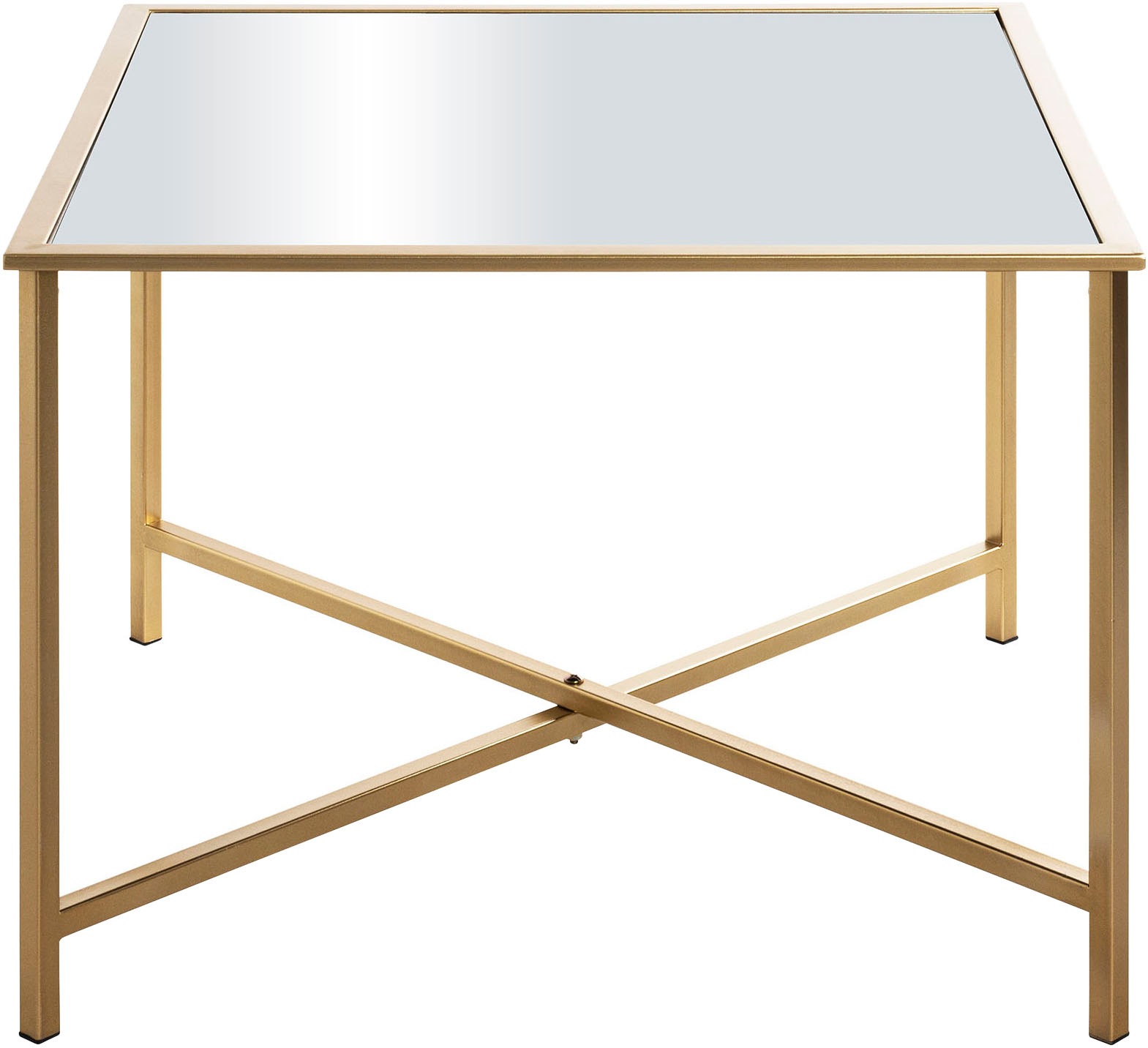 HAKU Beistelltisch »Sofatisch, Wohnzimmertisch« 1 Stk. tlg. quadratisch - aus Metall Gold B/T/H 60/60/45 cm