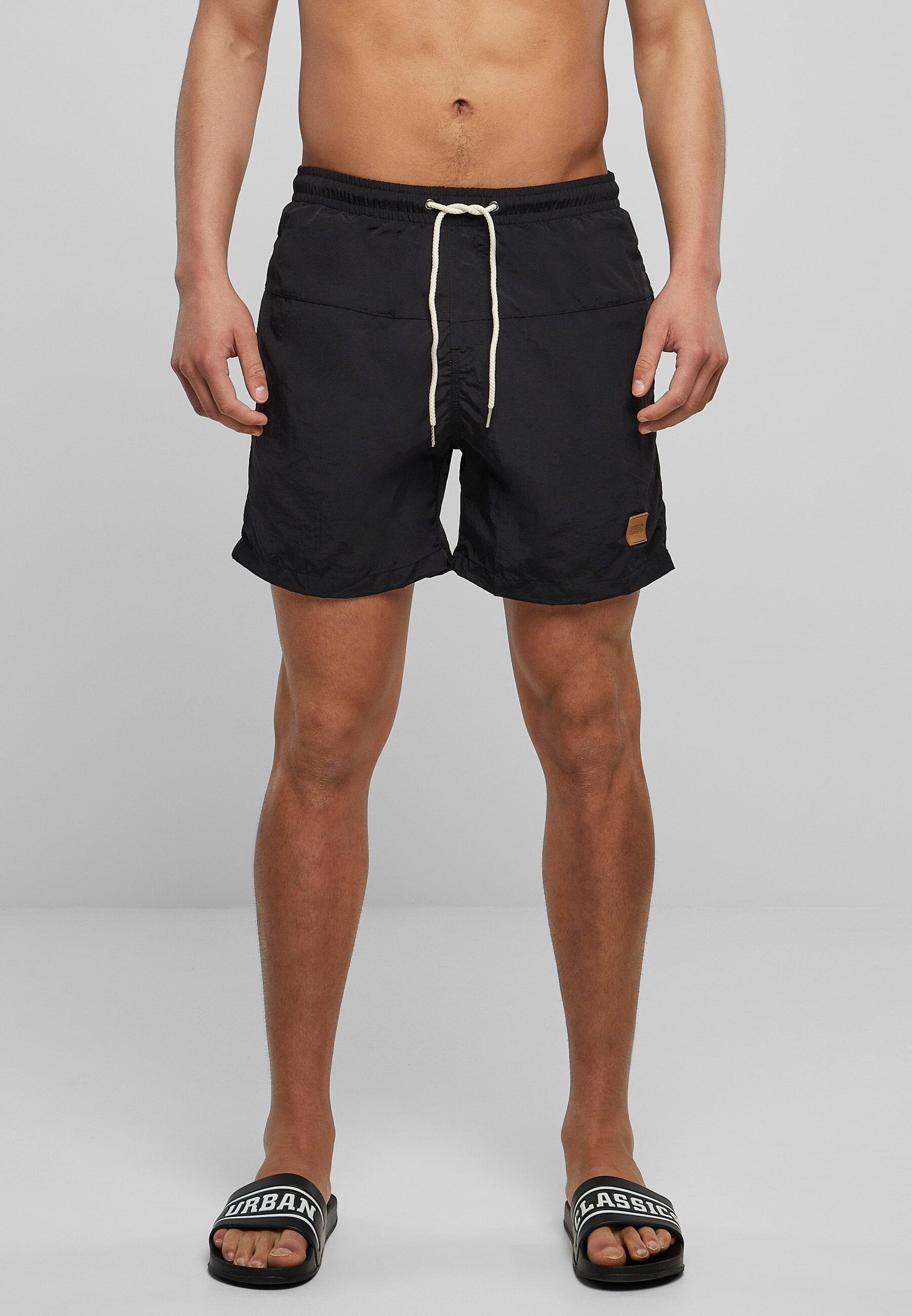 URBAN CLASSICS Badeshorts »Urban Classics Herren Block Swim Shorts 2-Pack«