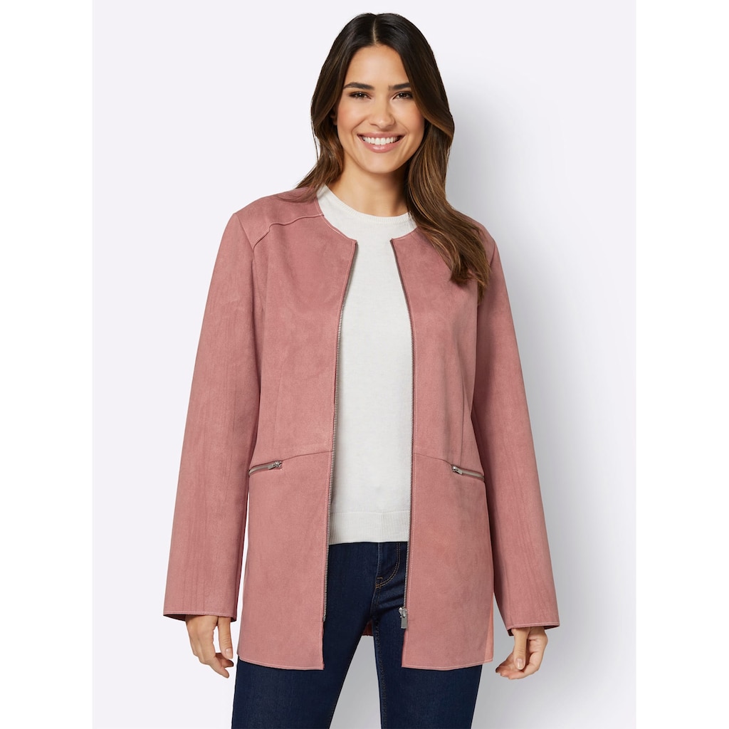 Classic Basics Lederimitatjacke, ohne Kapuze