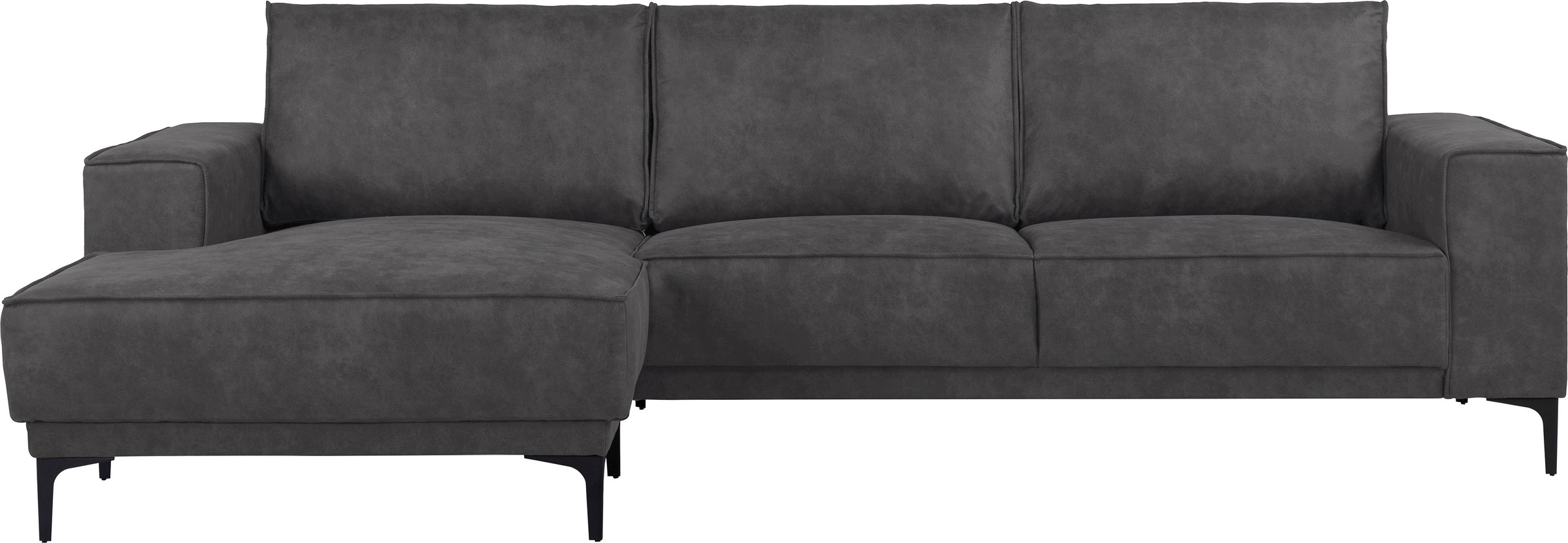 OTTO home Ecksofa "Polsterecke Oland, Struktur, Flachgewebe, Luxus-Microfas günstig online kaufen