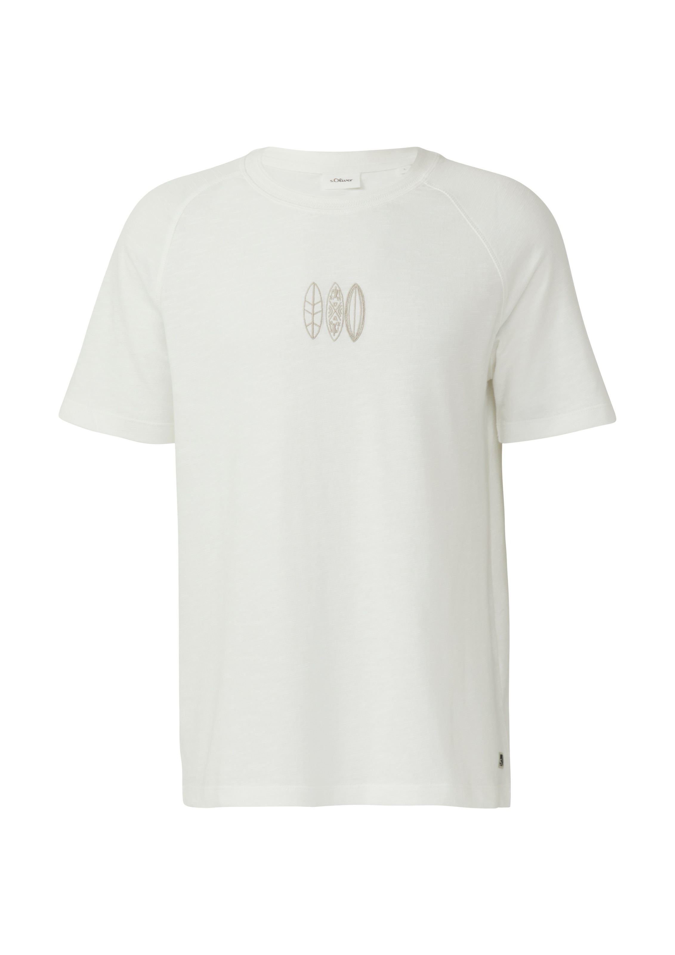 s.Oliver T-Shirt, mit Stickerei auf der Brust