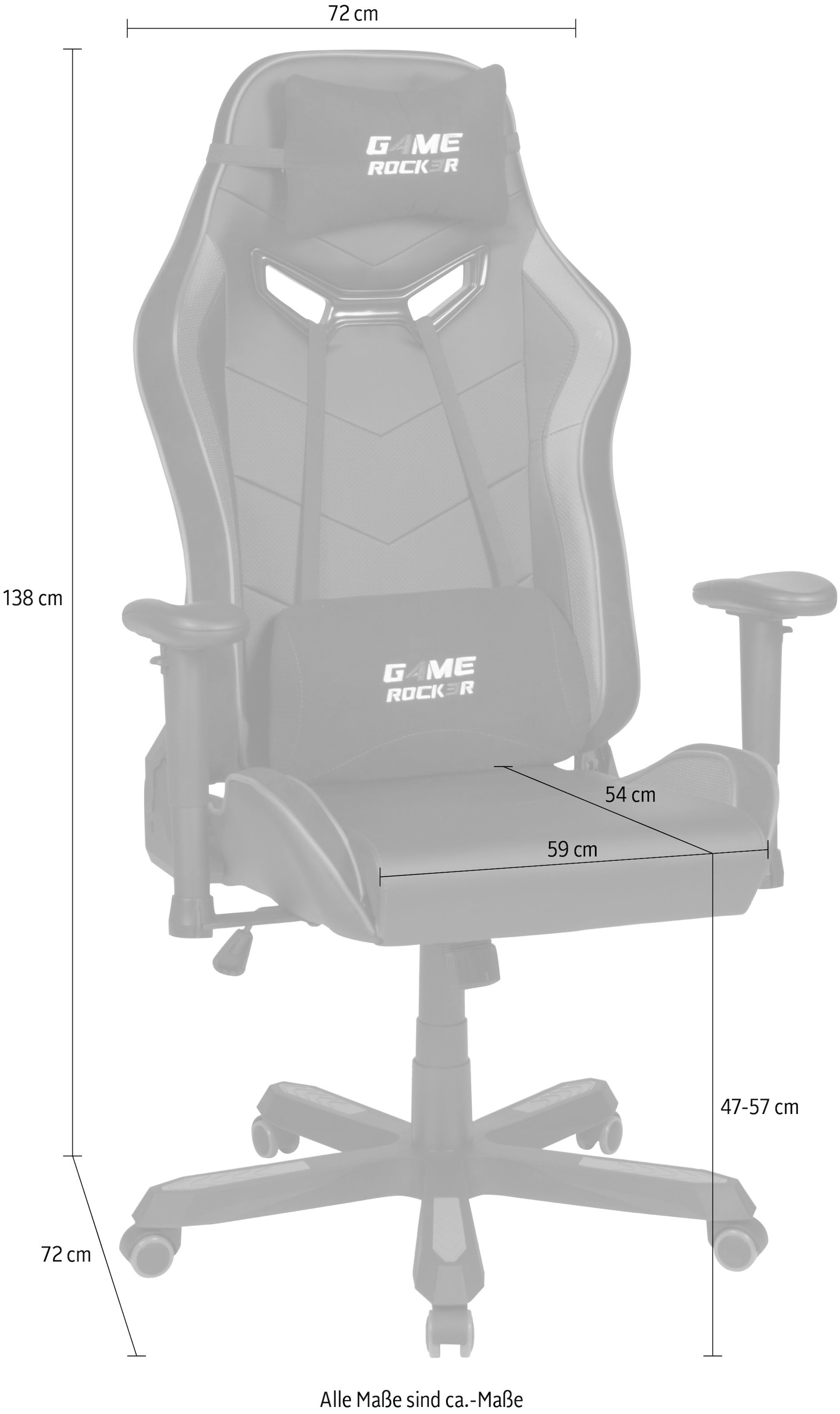 Duo Collection Gaming-Stuhl »Game Rocker G-30 L«, Kunstleder-Microfaser