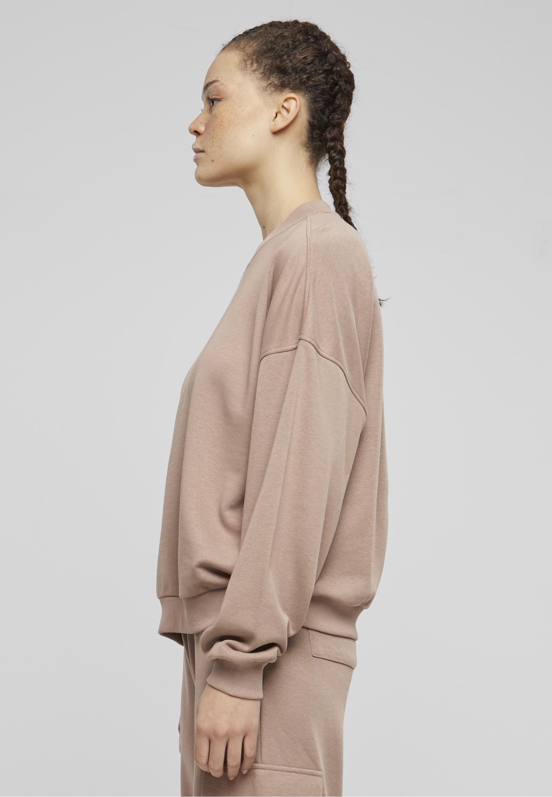 URBAN CLASSICS Sweater »Urban Classics Damen Ladies Oversized Light Terry Crewneck«