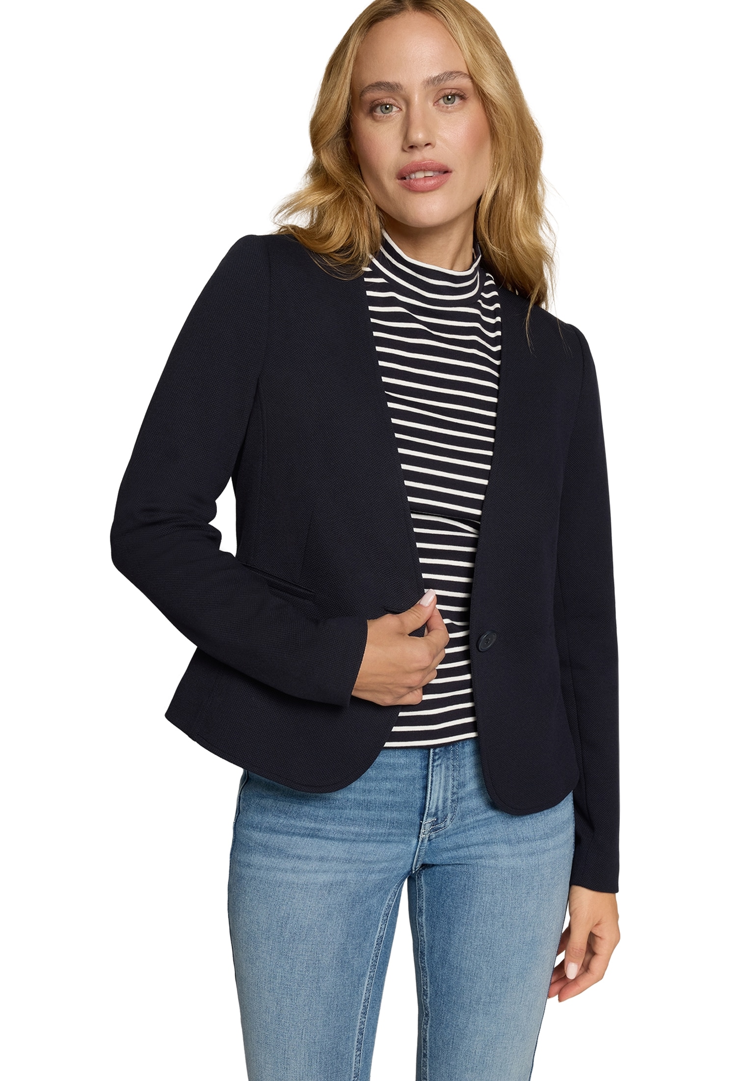 Zero Jackenblazer »Damen mit Paspeltaschen« Plain/ohne Details