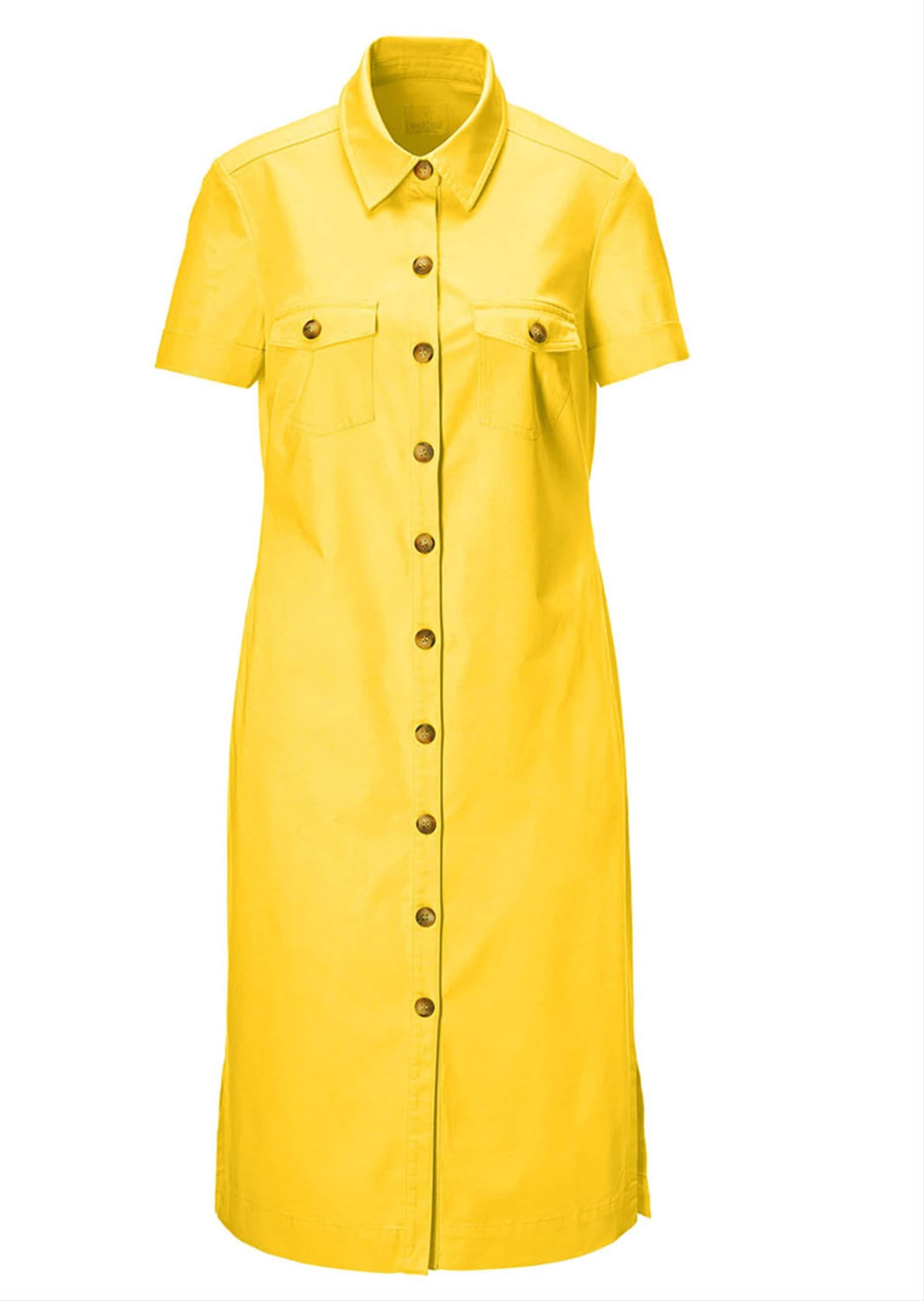 MADELEINE Sommerkleid "Kleid Schmales Hemdblusenkleid mit Kurzarm" günstig online kaufen