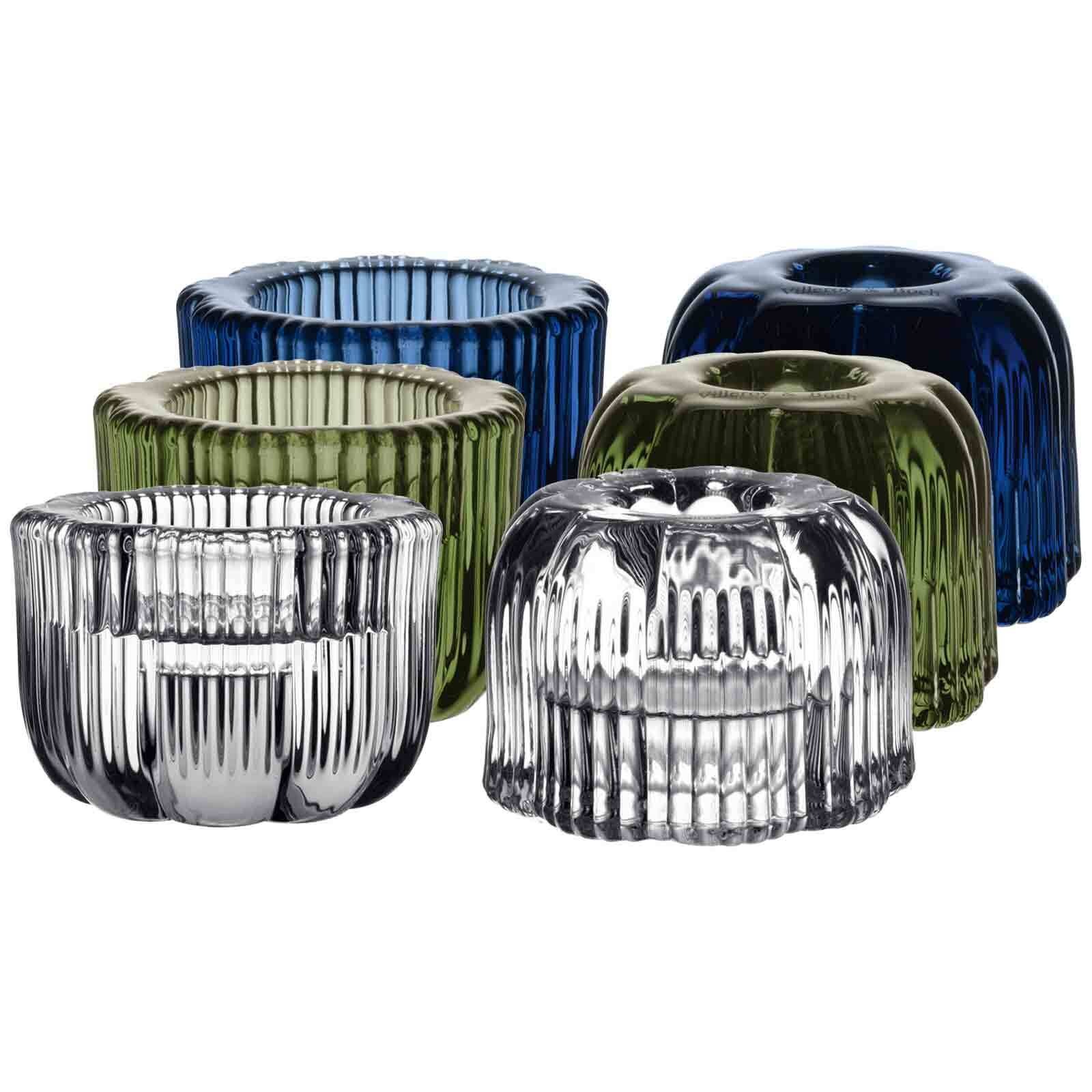 Villeroy & Boch Kerzenhalter "2in1-Kerzenständer Fleur ø 6,3 cm 6er Set bunt"