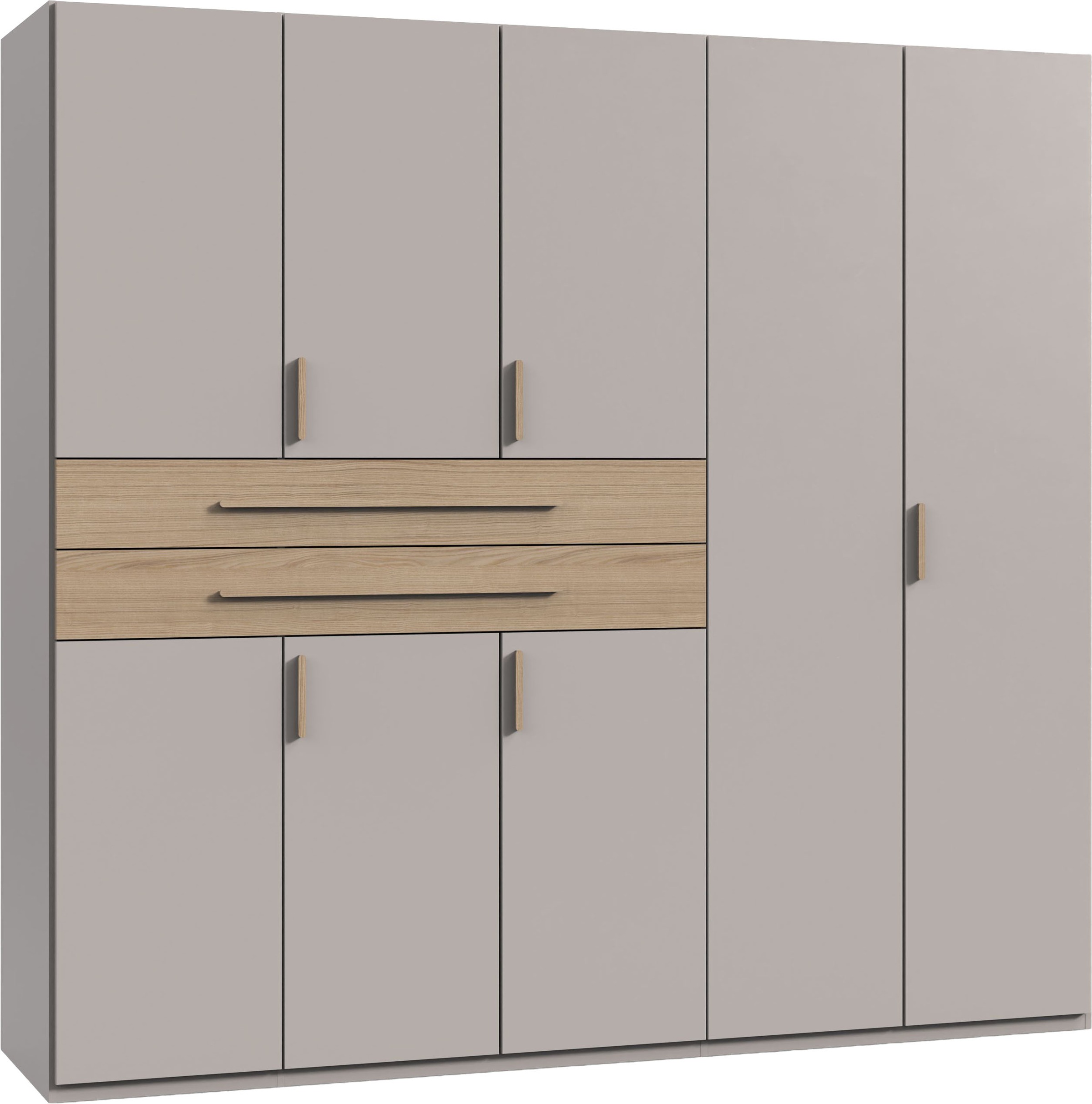 Wimex "Digit Kleiderschrank wahlweise mit oder ohne Spiegel" Schlafzimmer Schrank Bestseller im modernem Design, erhältlich in den Breiten 225cm oder 270cm (mit 8 oder 10 Türen)