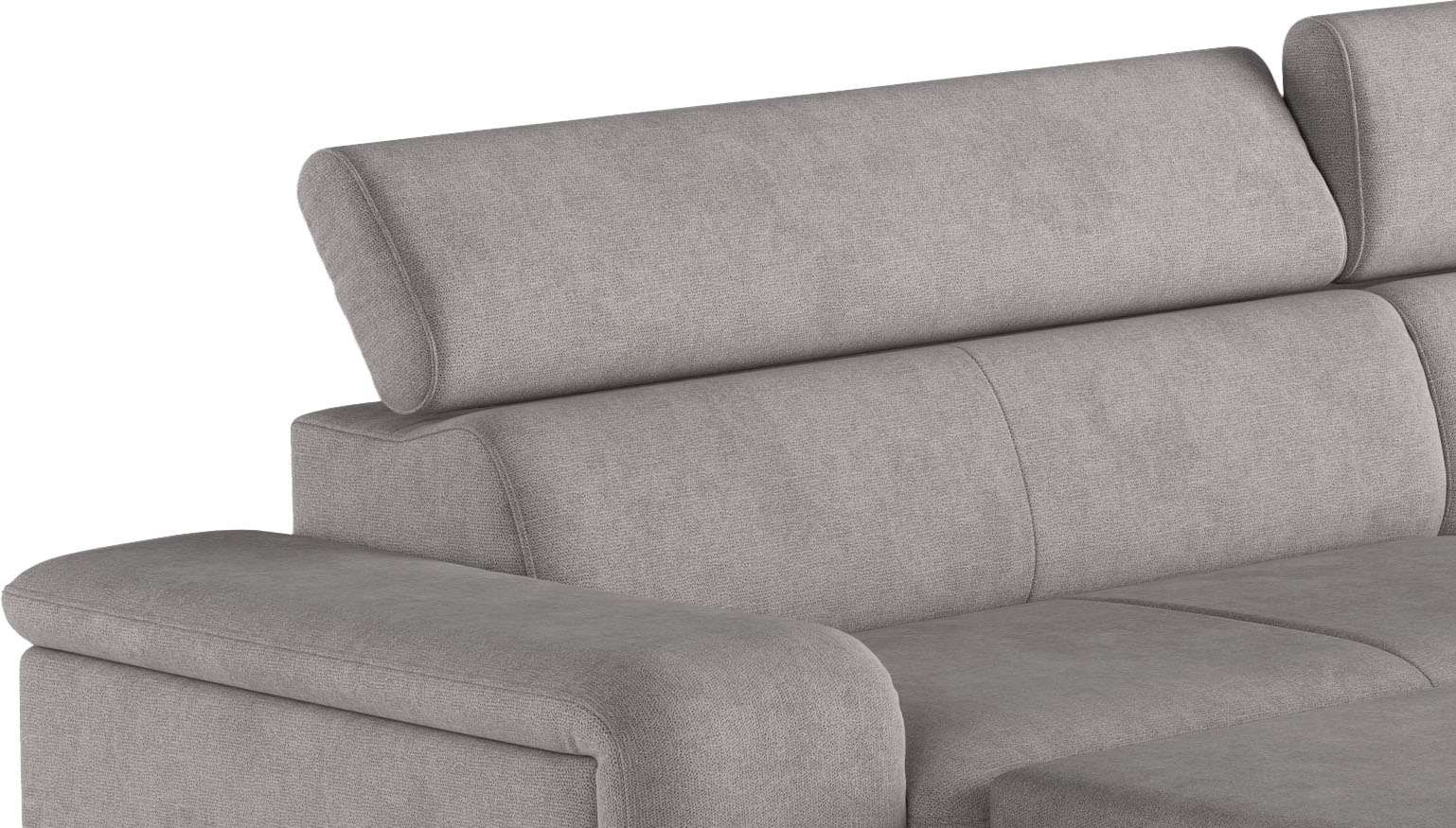 COTTA Ecksofa »Emma L-Form, B: 267 cm« mit Kopfteilverstellung, optional Bettfunktion & Bettkasten