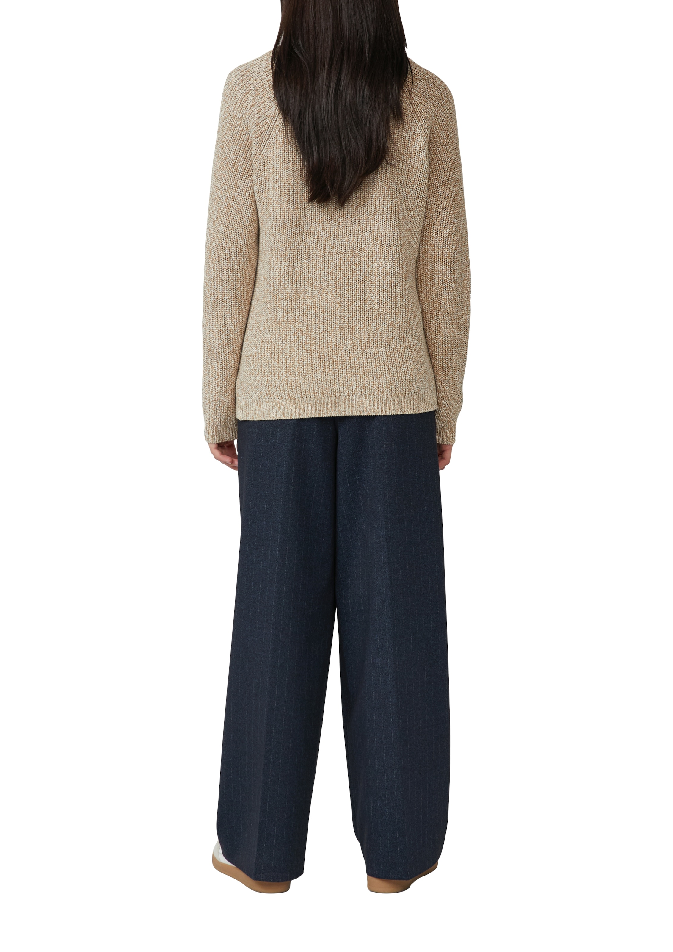 s.Oliver Strickpullover, mit V-Ausschnitt, meliert