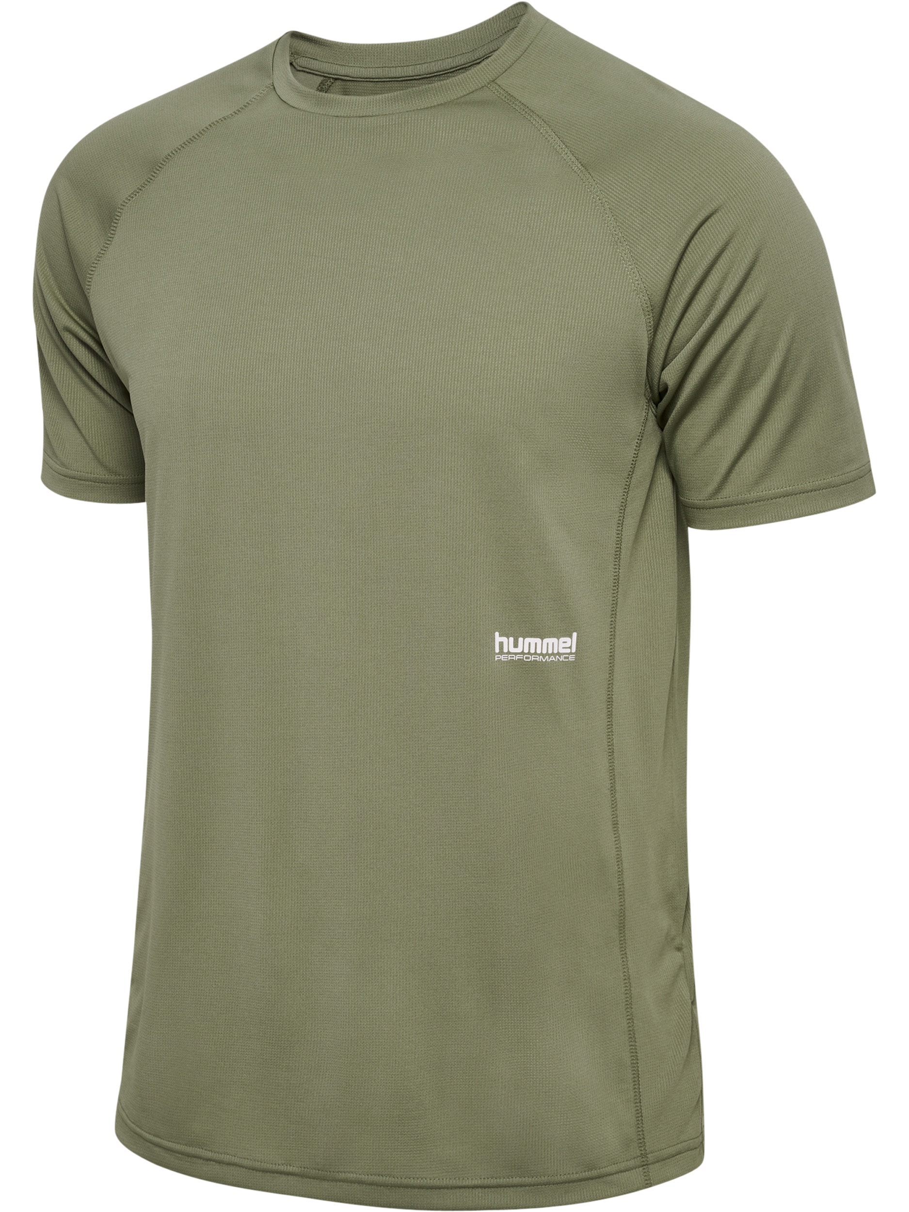 hummel Trainingsshirt »HMLPULSE WORKOUT T-SHIRT S/S« mit dekorativem Print, atmungsaktiv, schnelltrocknend, aus Jerseystoff