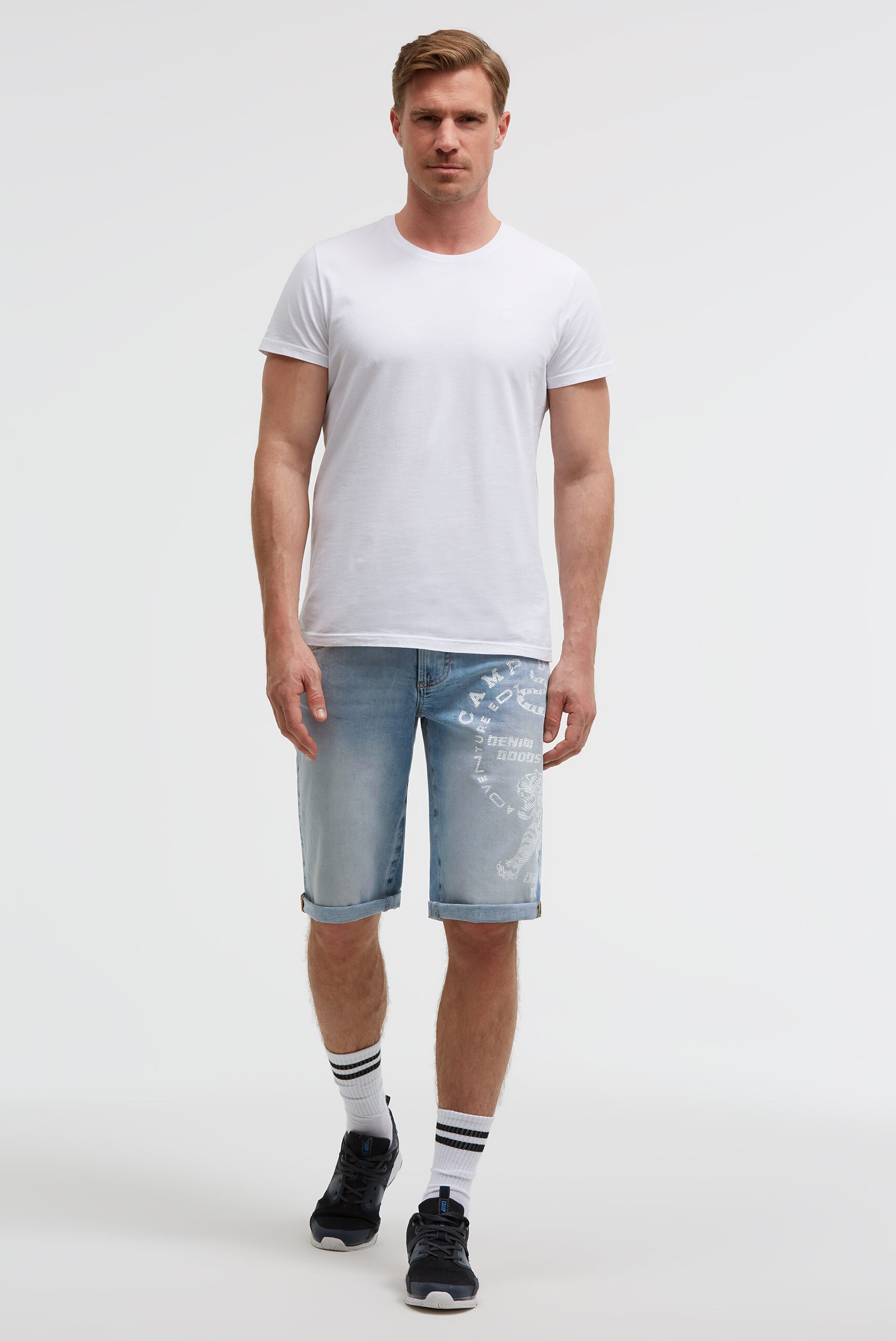 CAMP DAVID Jeansshorts mit Turn-Up Saum