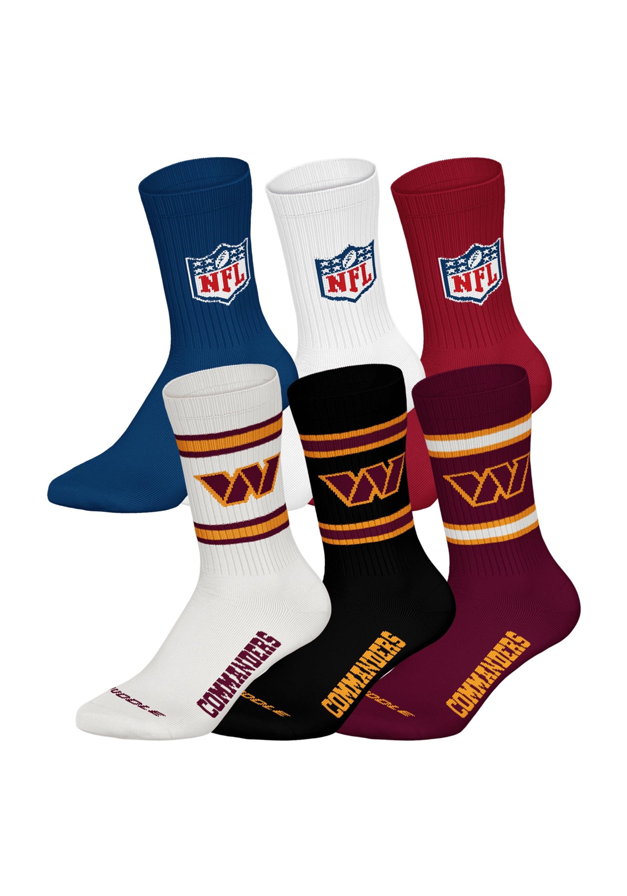 NFL Kurzsocken "Socken NFL 6Pack Crew Socks 6er Pack"