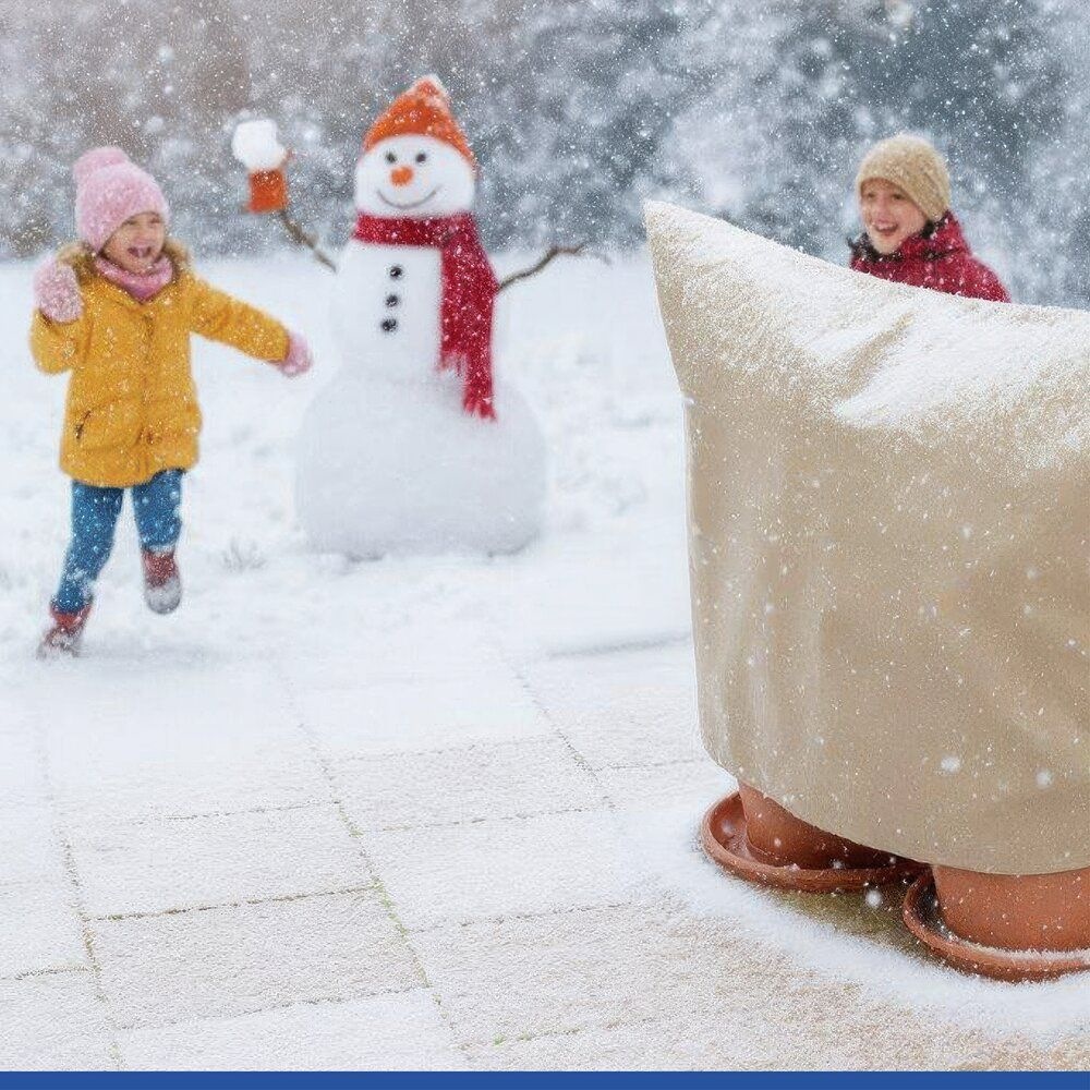 Maximex Winterschutzhaube »Pflanzenschutz-Vlies, 80x60 cm« reißfestes Vlies, mit Reißverschluss und Zugband, BxH: 80x60 cm