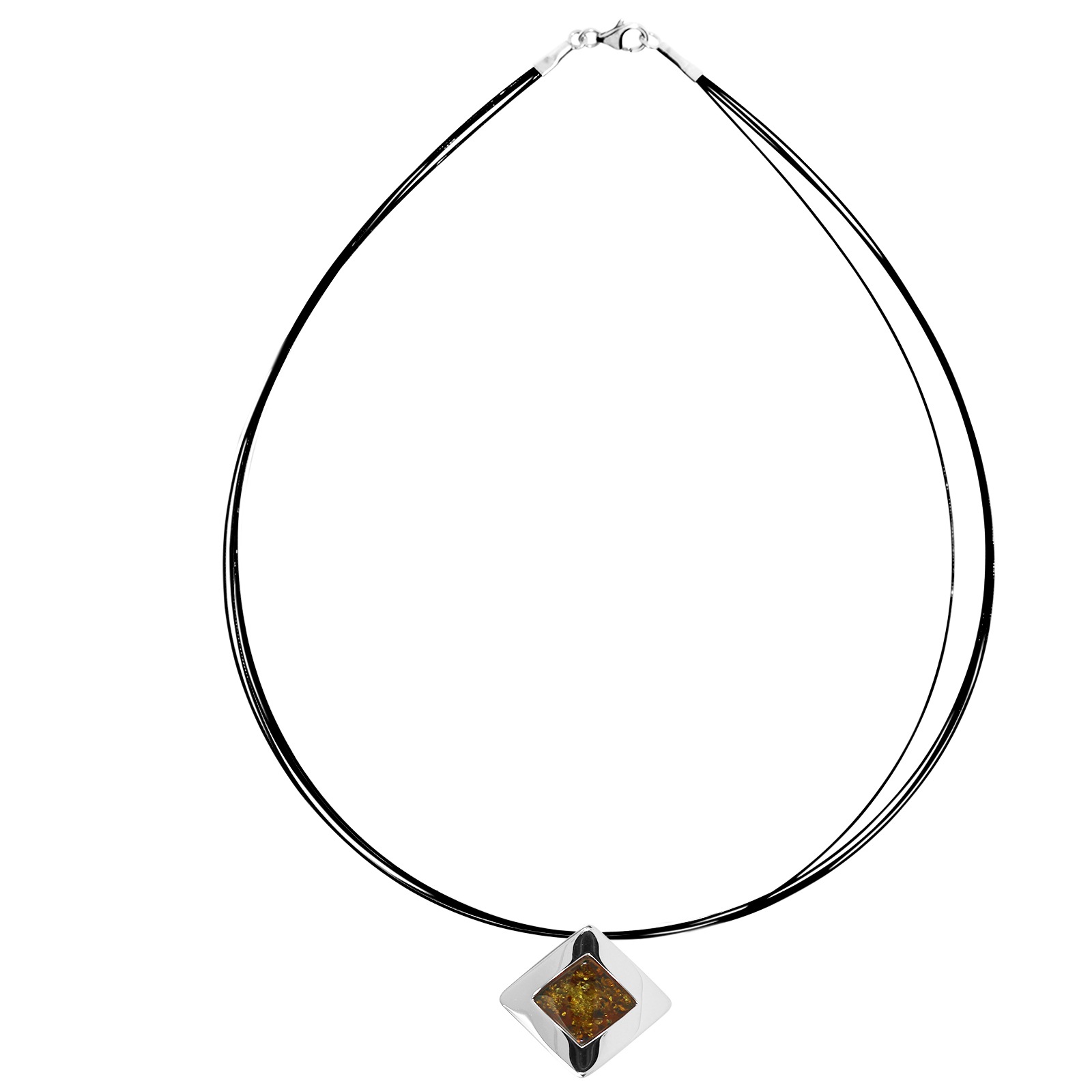 Ostsee-Schmuck Gleiter-Alvina Collier Argent 50cm 3