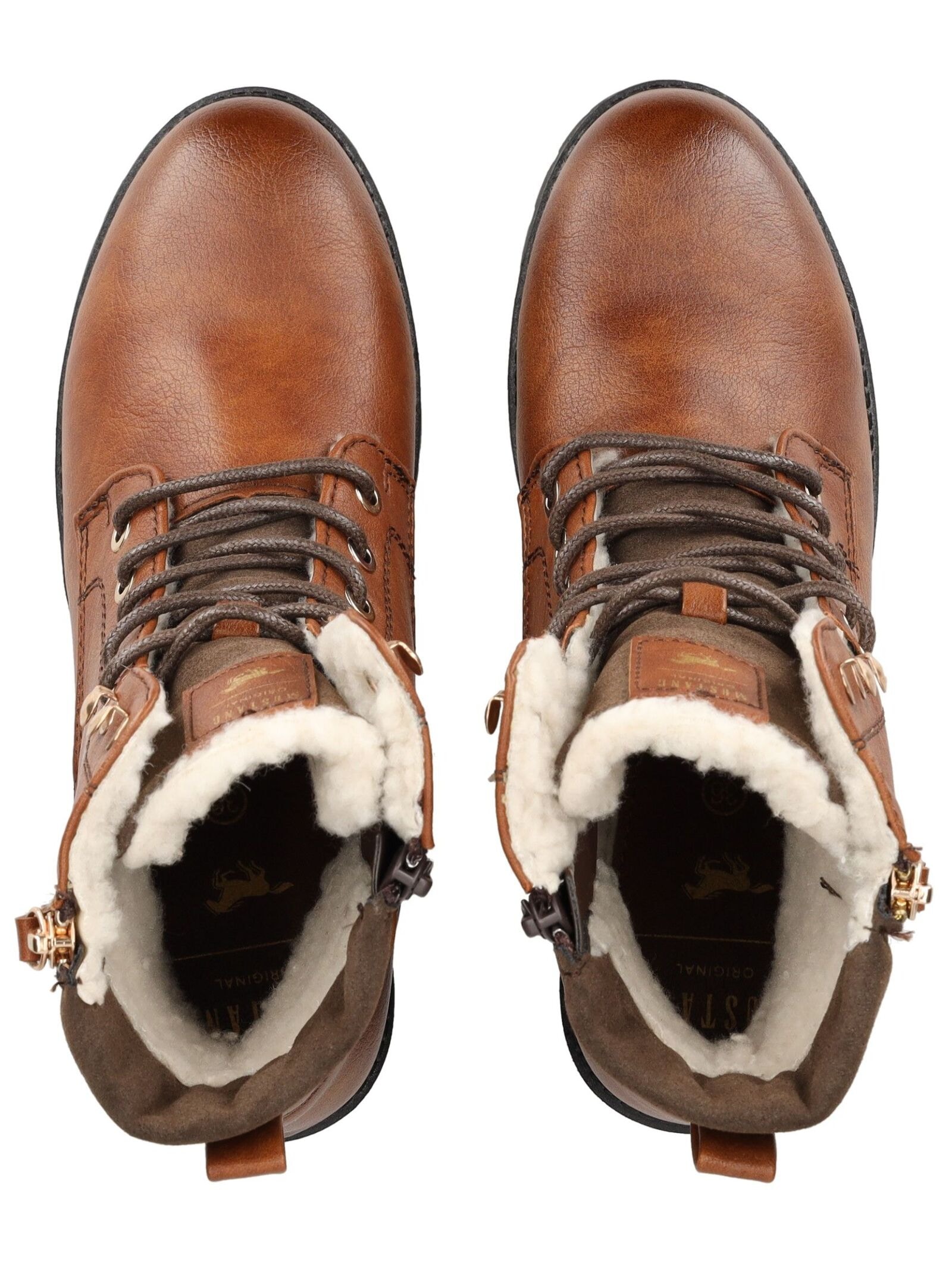 Mustang Shoes Schnürstiefelette »Mustang Shoes Stiefelette Lederimitat«