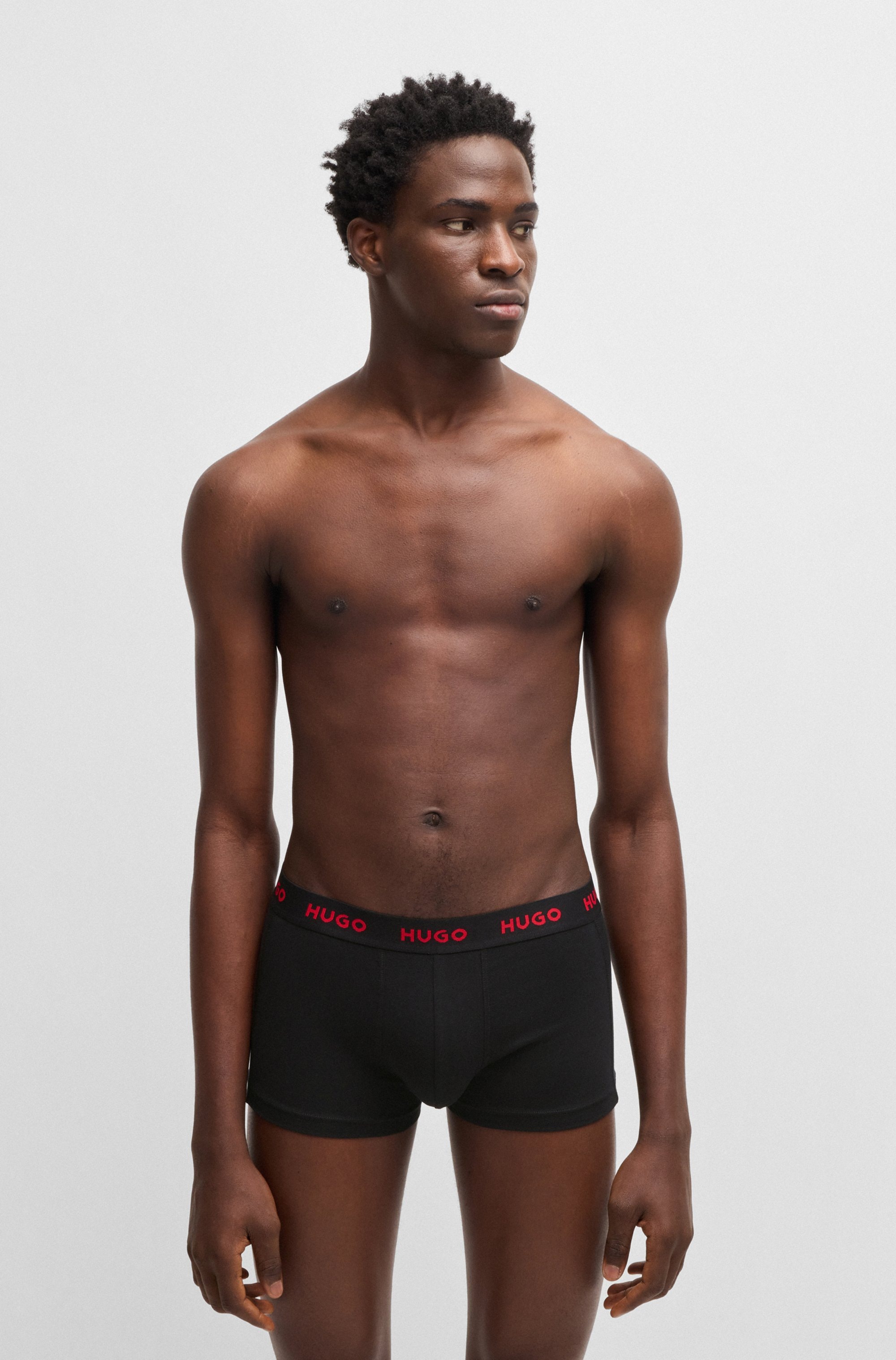 HUGO Underwear Trunk "TRUNK TRIPLET DESIGN" Packung, 3 Stk. mit Logobund günstig online kaufen