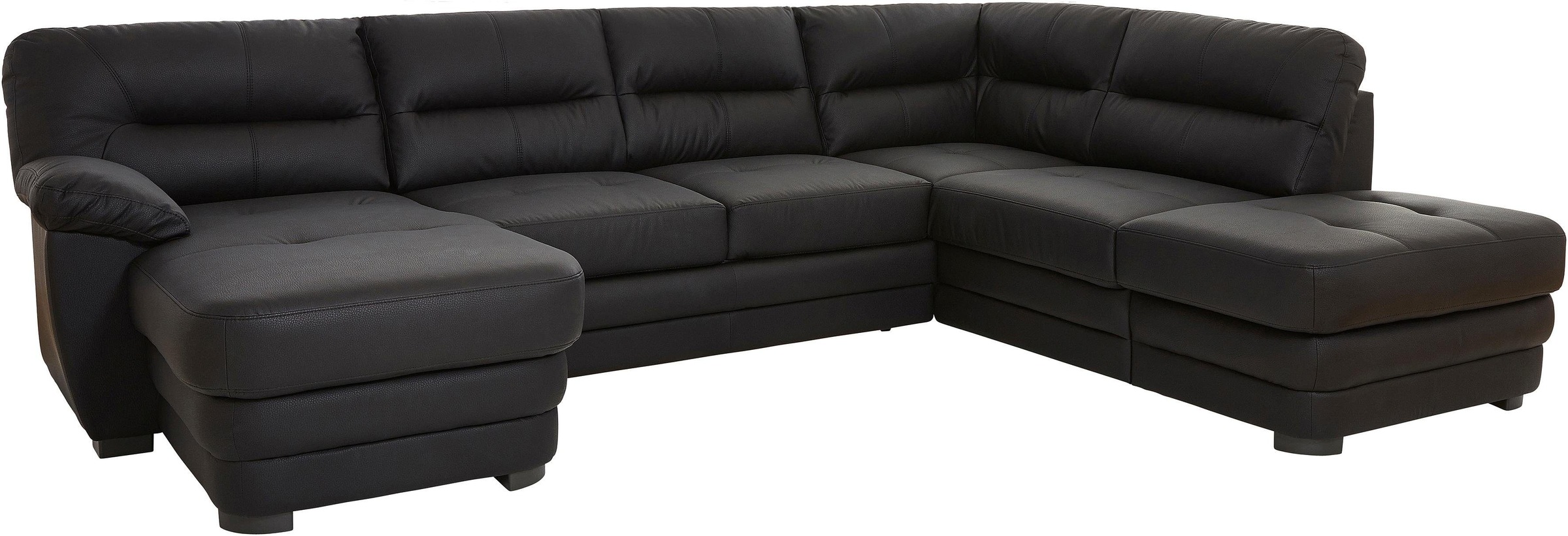 COTTA Polstergarnitur »Royale U-Form«, (Set), Set bestehend aus: Wohnlandschaft & Hocker