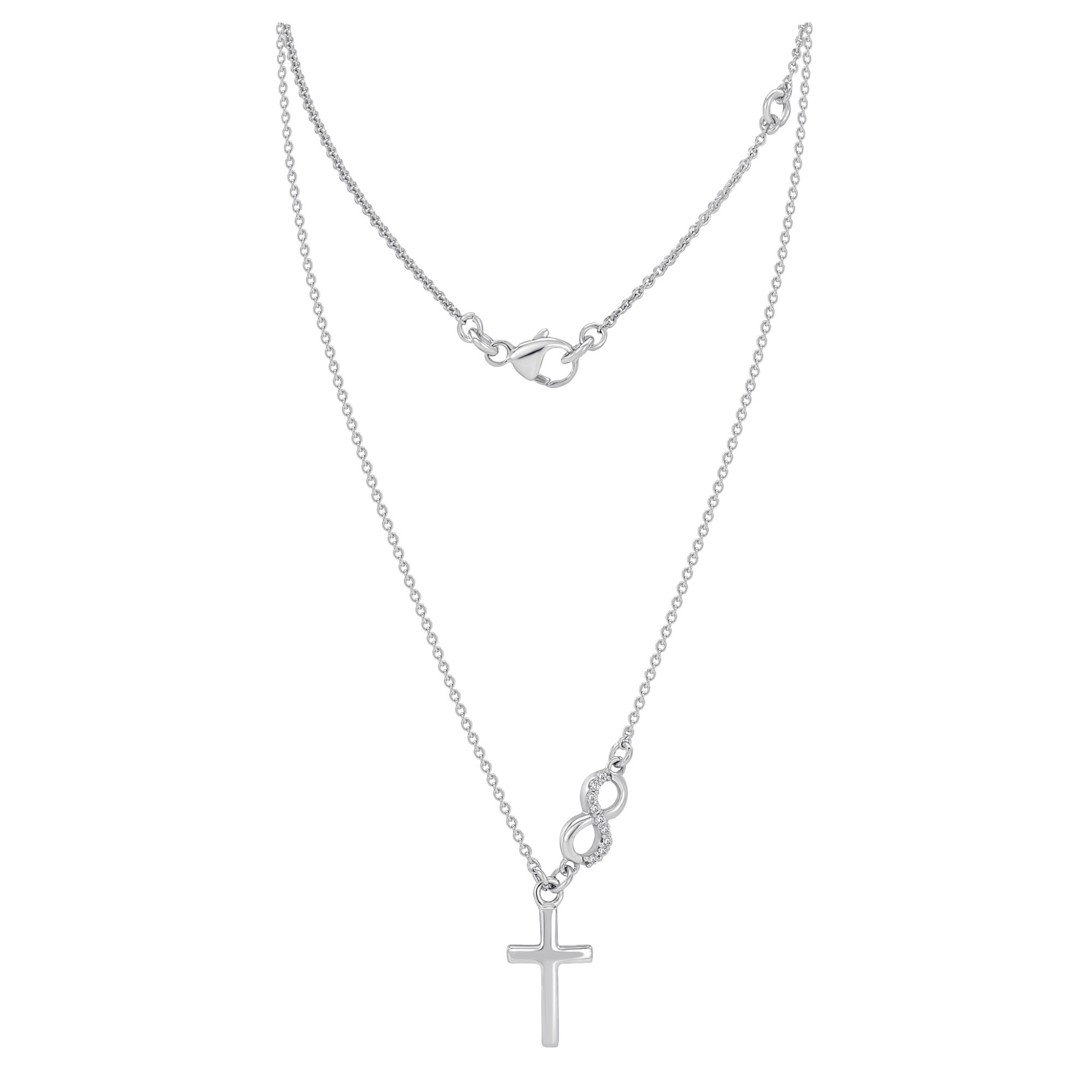 ONE ELEMENT Silberkette »Zirkonia Halskette aus 925 Silber 45 cm«, für Damen – elegant, modern & vielseitig kombinierbar