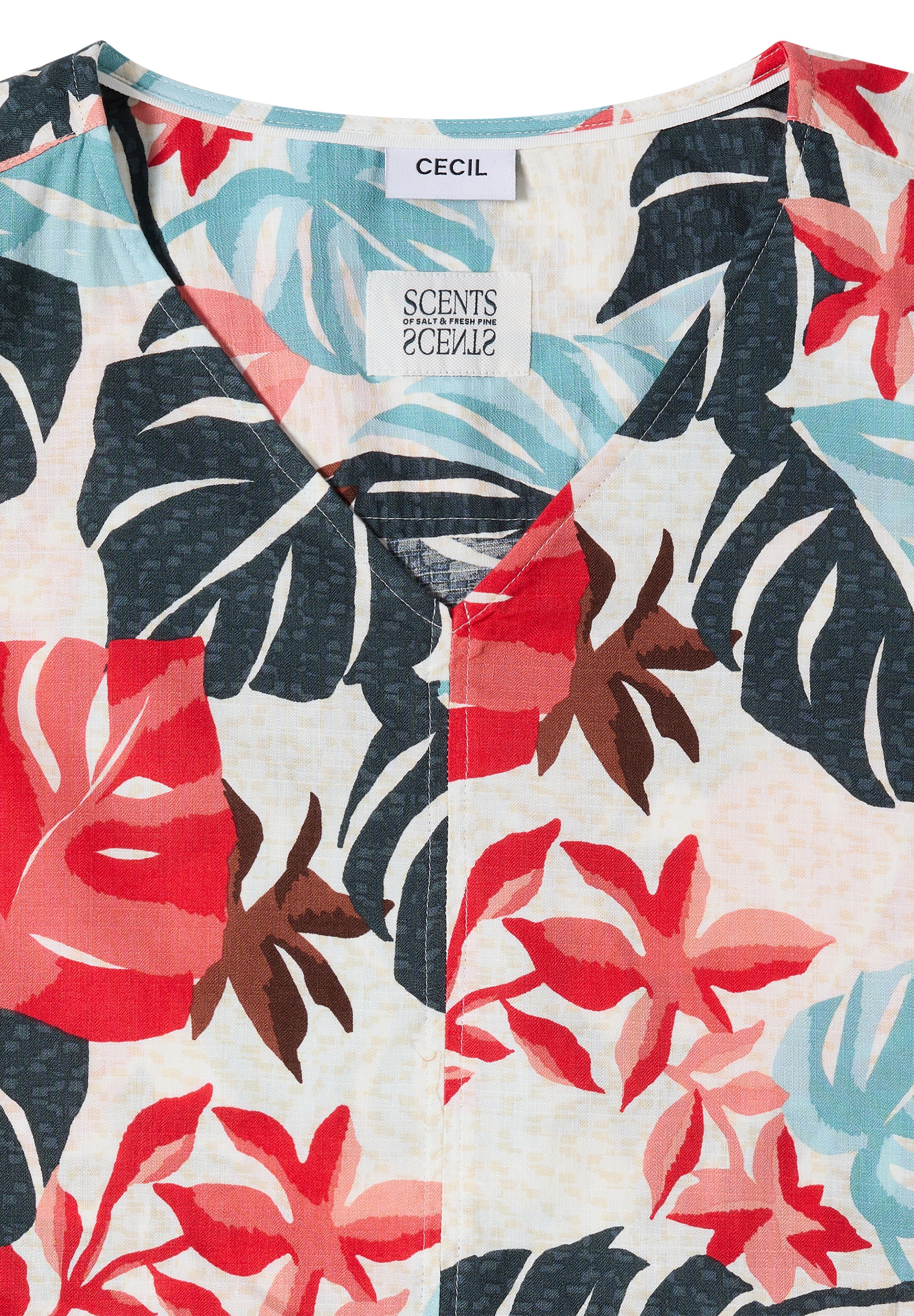 Cecil Midikleid Ohne Taschen mit allover Print