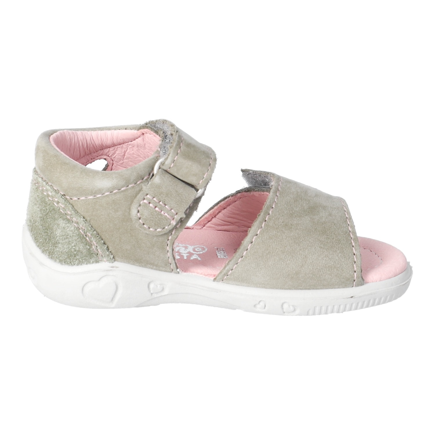 PEPINO by RICOSTA Lauflernschuh »Mimi WMS: mittel«  Sandalette mit Klett und Stickerei, Größenschablone zum Download