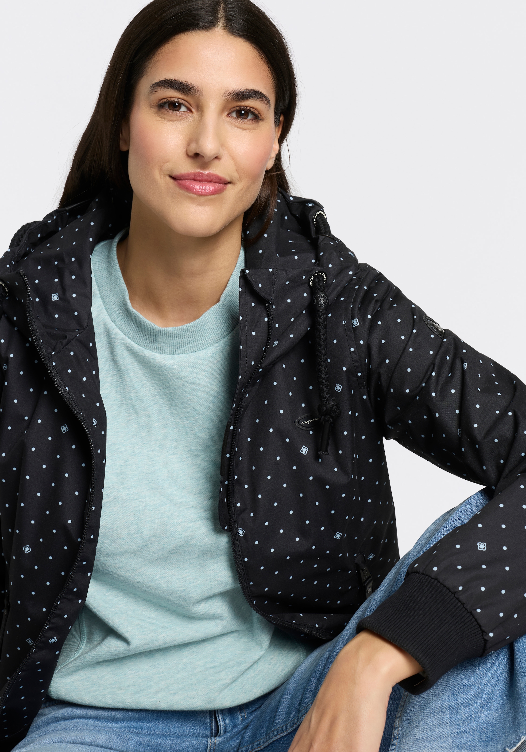 Ragwear Outdoorjacke »NUGGIE DOTS O« mit Kapuze
