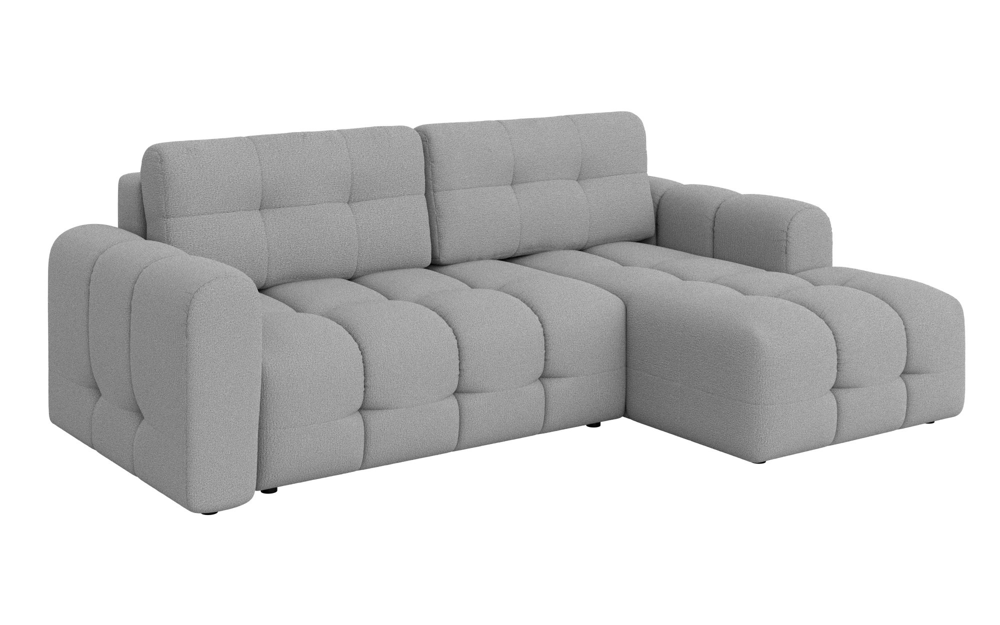 INOSIGN Ecksofa »Manilla, wahlweise mit Bettfunktion, B/T/H 265/170/91 cm«, L-Form mit Recamiere rechts/links bestellbar, Wellenunterfederung