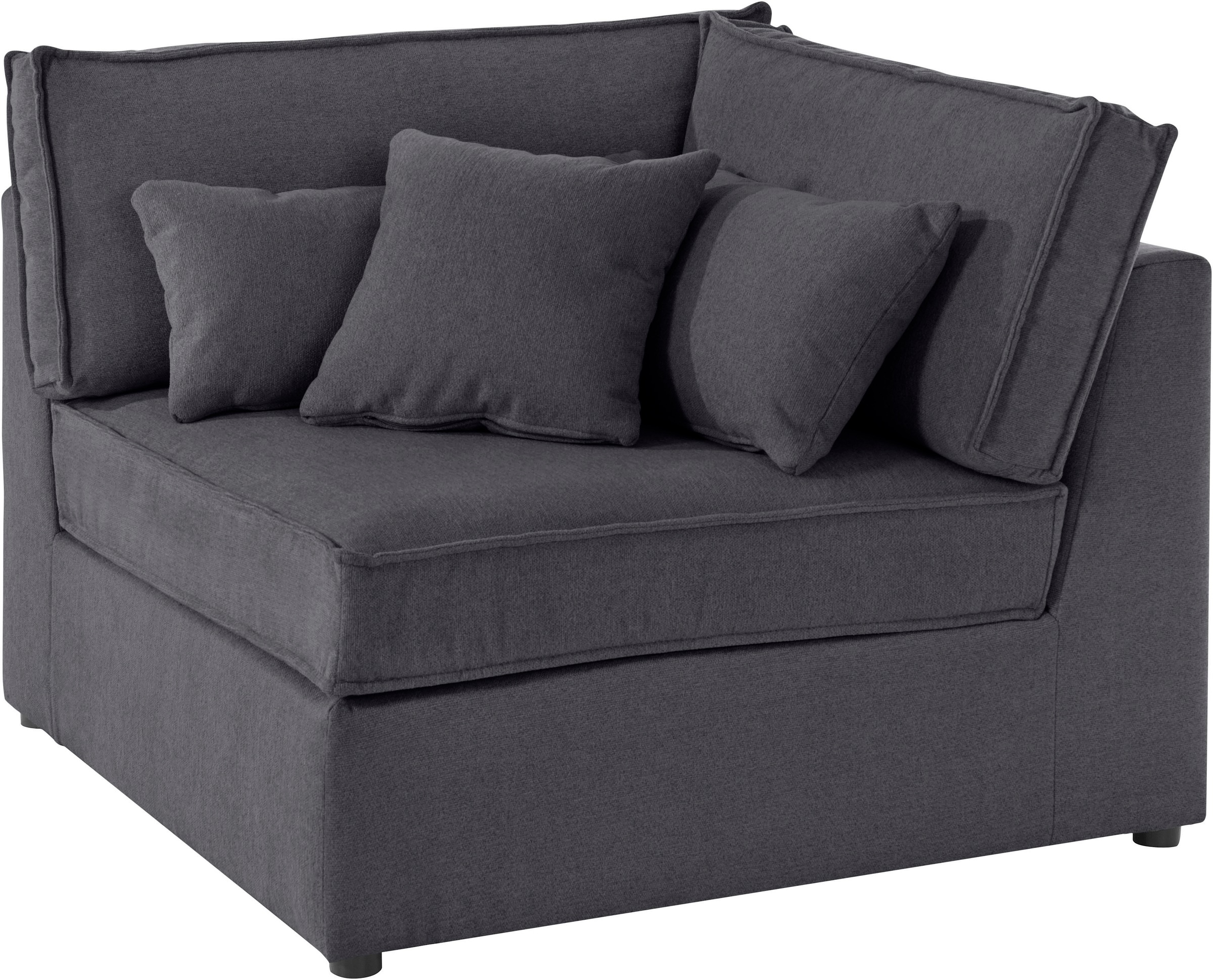 RAUM.ID Sofa-Eckelement "Florid", Teil eines Modulsofas, fester Sitzkomfort günstig online kaufen