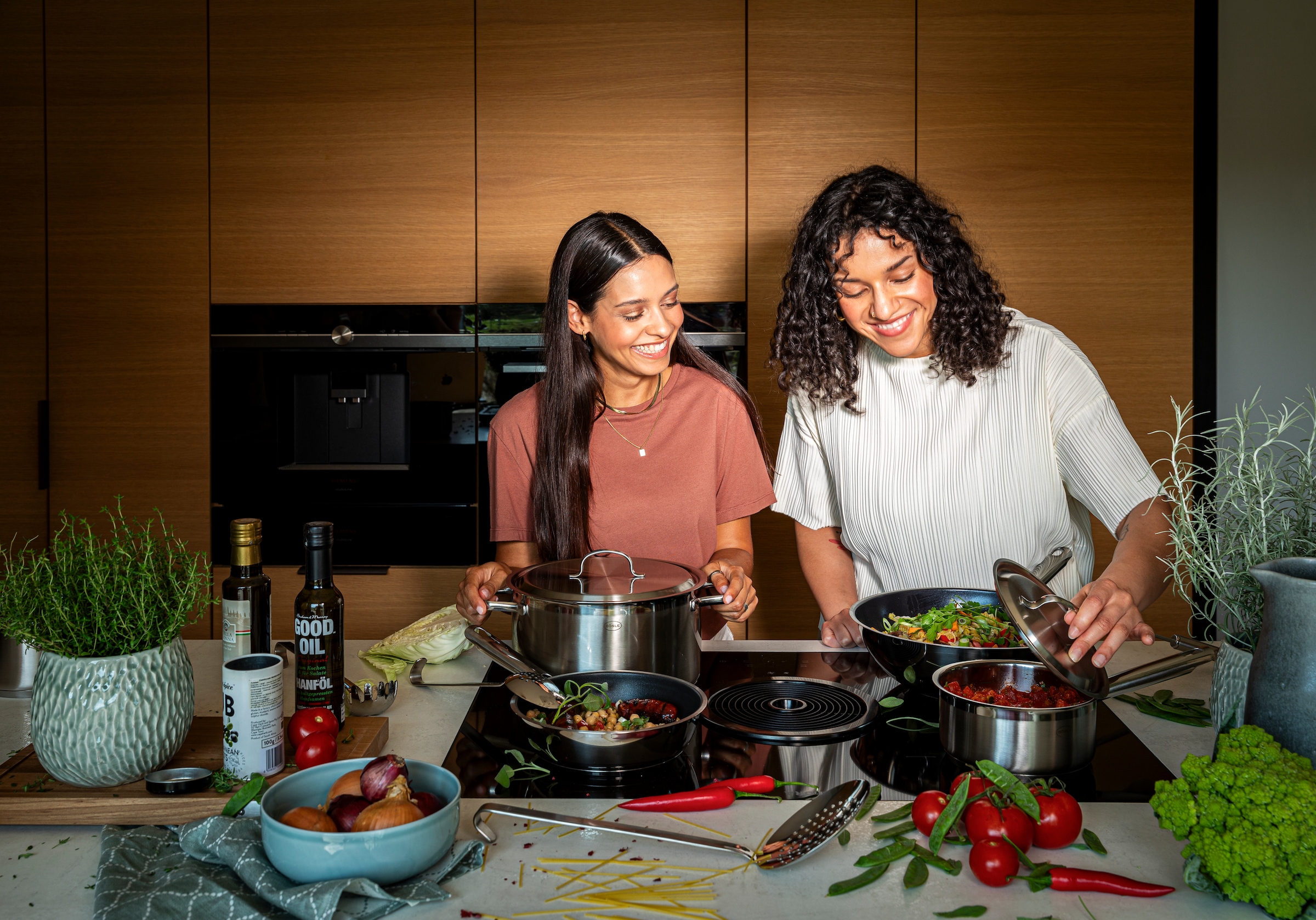 RÖSLE Servierpfanne »PUREELEMENTS Ø 28 cm Keramik ProCeraPlus« Edelstahl 18/10 1 tlg. tlg.