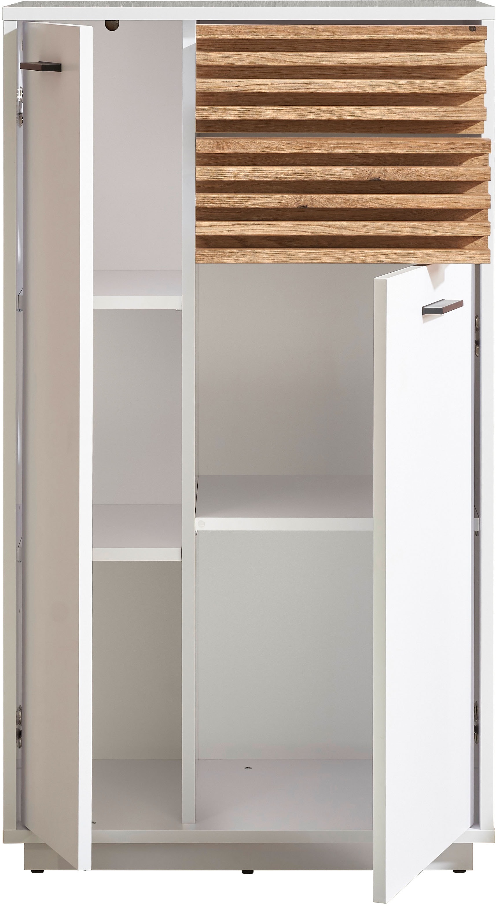 BASIC by Balculina Midischrank »Liguria B/H/T 60x106x35 cm« 1 Stk. tlg. Breite 60cm, Unterflurauszug, FSC-Mix 70%