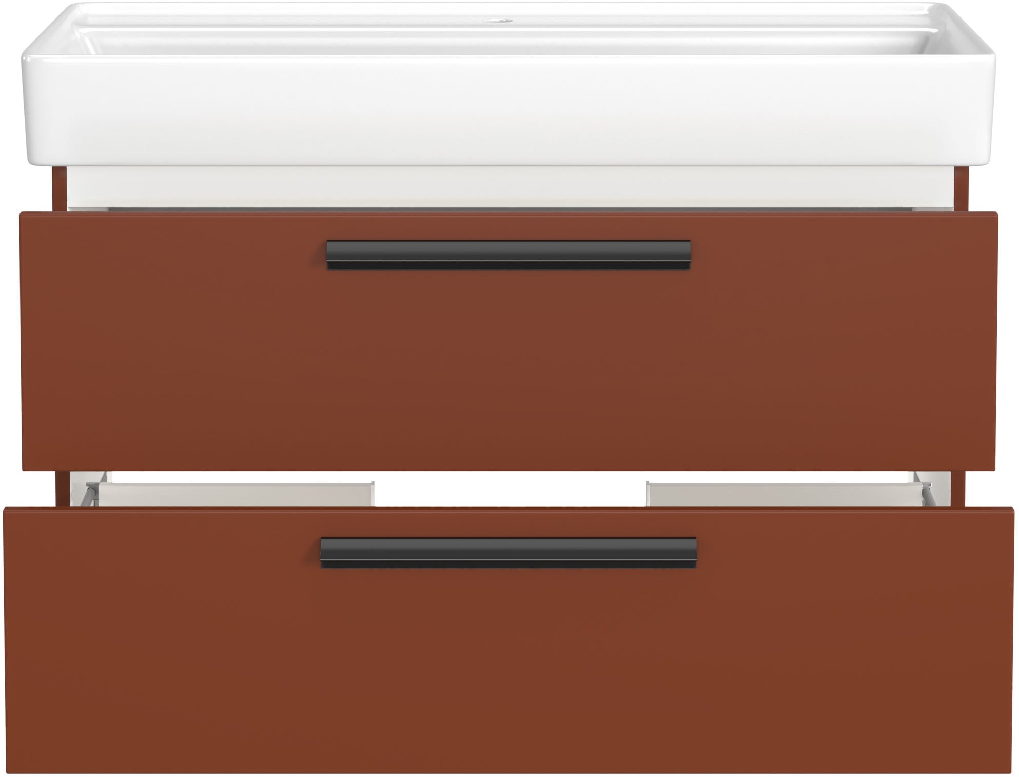 welltime Badmöbel-Set »SALVADA, 2tlg-Set, gedämpfte Scharniere, Softclose, Keramikbecken« Maße (B/T/H): 100/47,5/200 cm, 