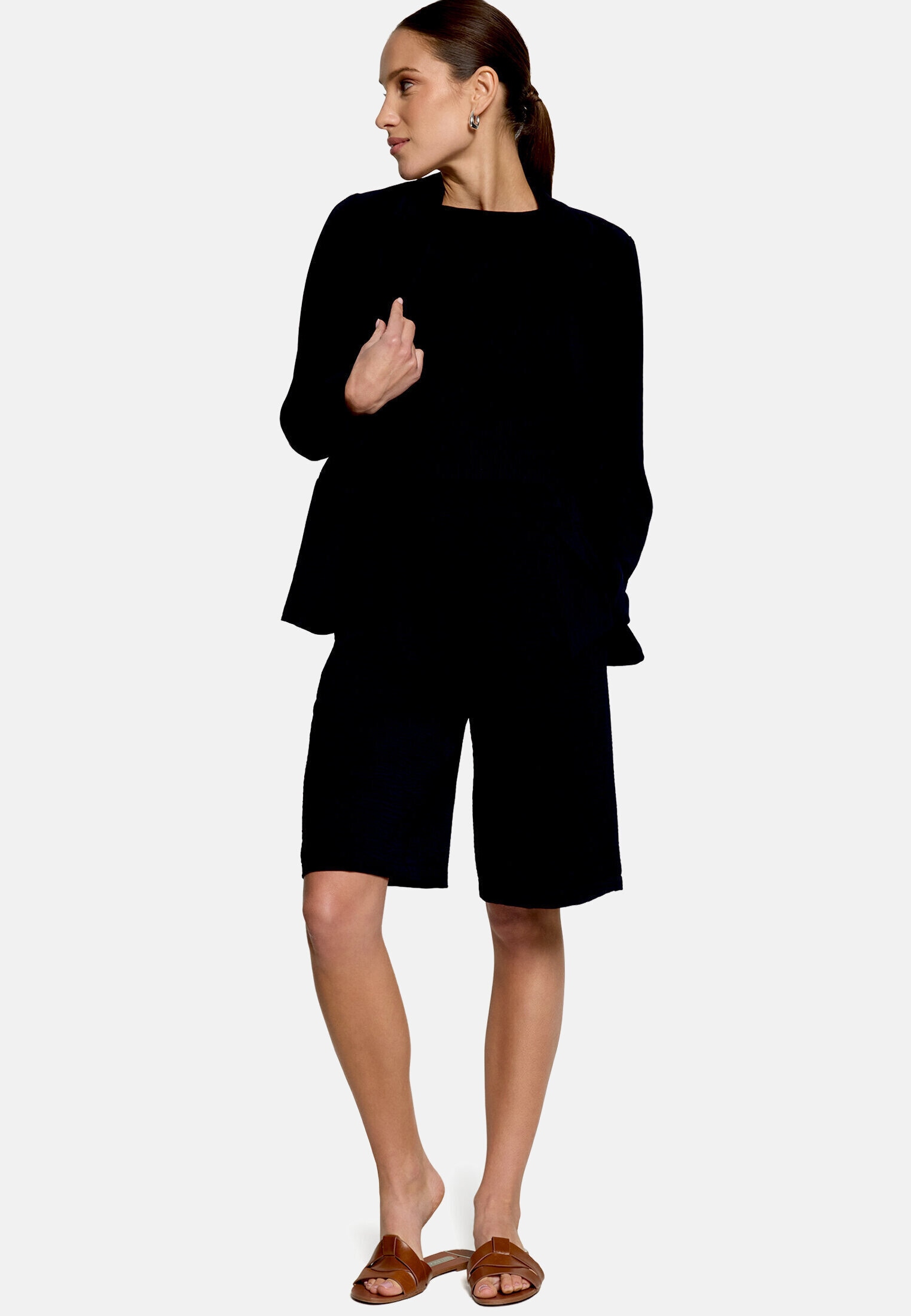 Zero Stricktop »Damen ohne Arm« mit Wellenkante