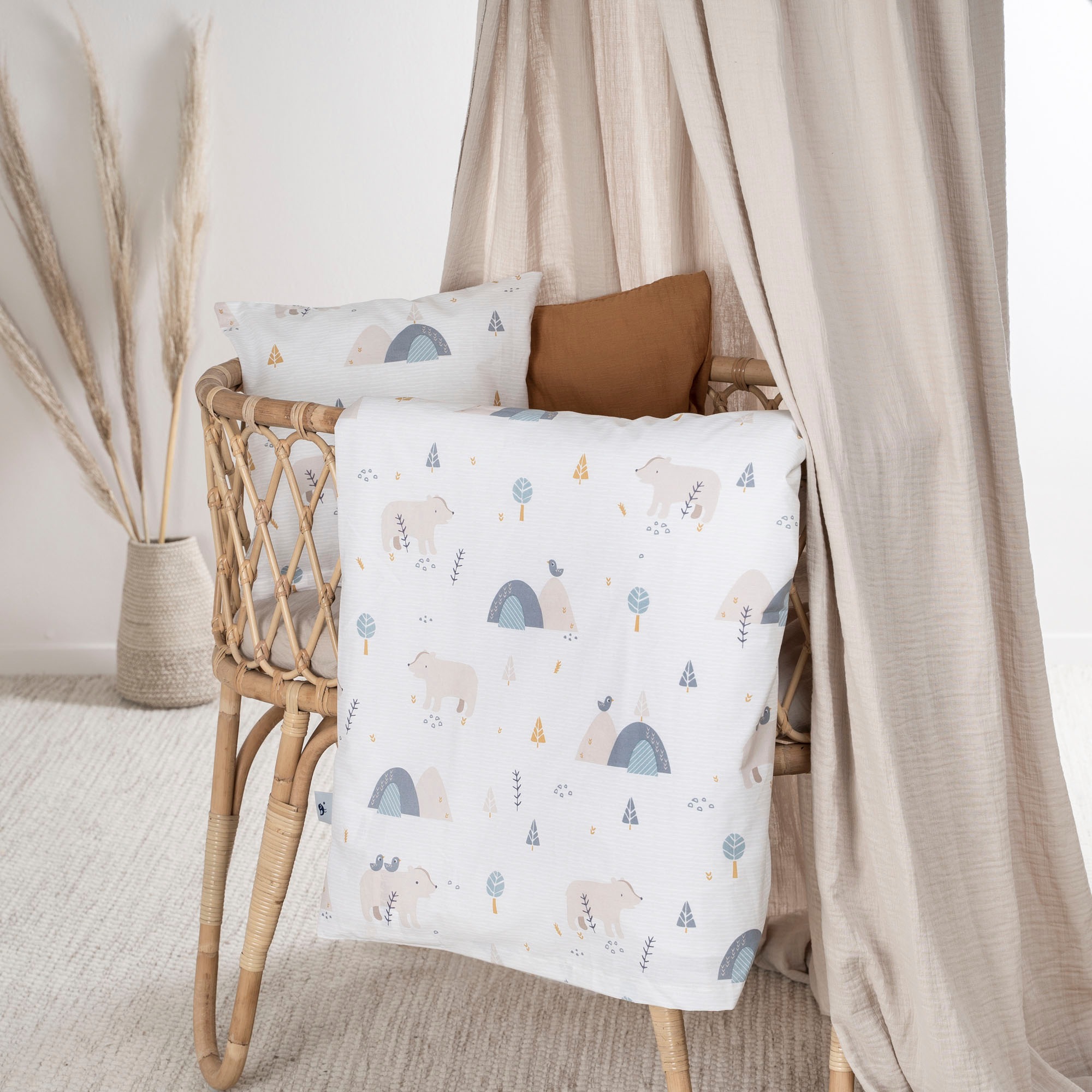 Julius Zöllner Kinderbettwäsche "Mountain Bear" 2 Stk. tlg. mit niedlichem günstig online kaufen