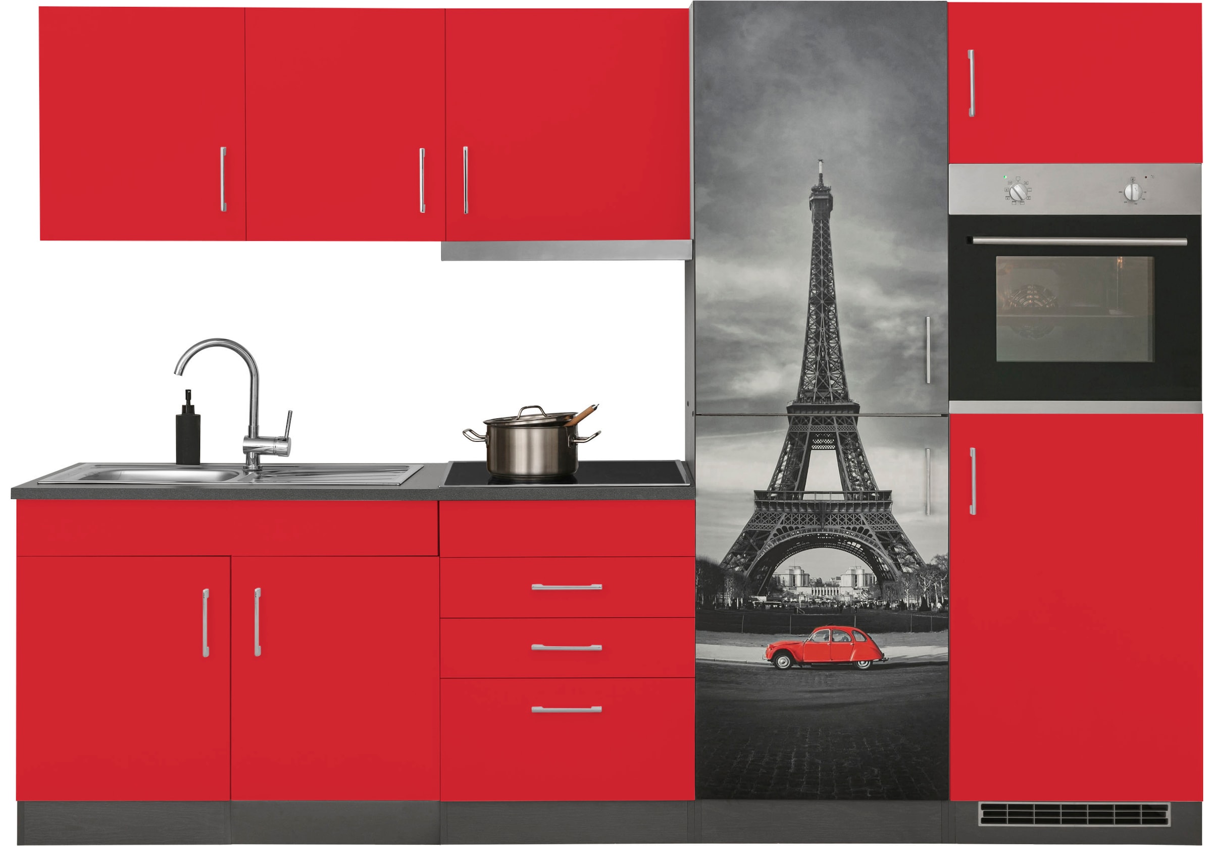 KOCHSTATION Küchenzeile "KS-Paris – Küchen mit einzigartigen Fotomotiven au günstig online kaufen
