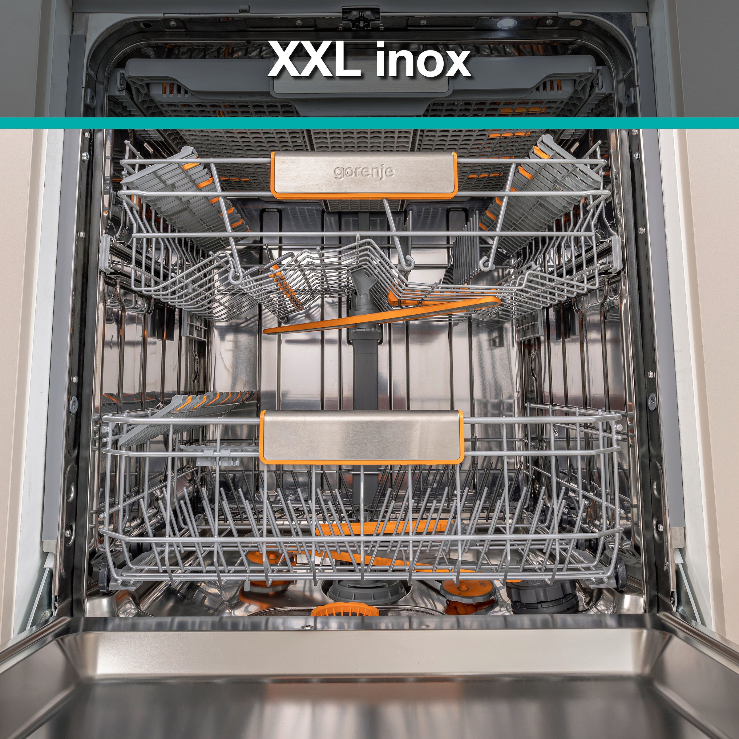 GORENJE vollintegrierbarer Geschirrspüler XXL »GV663B65XXL«, 16 Maßgedecke, XXL Volumen