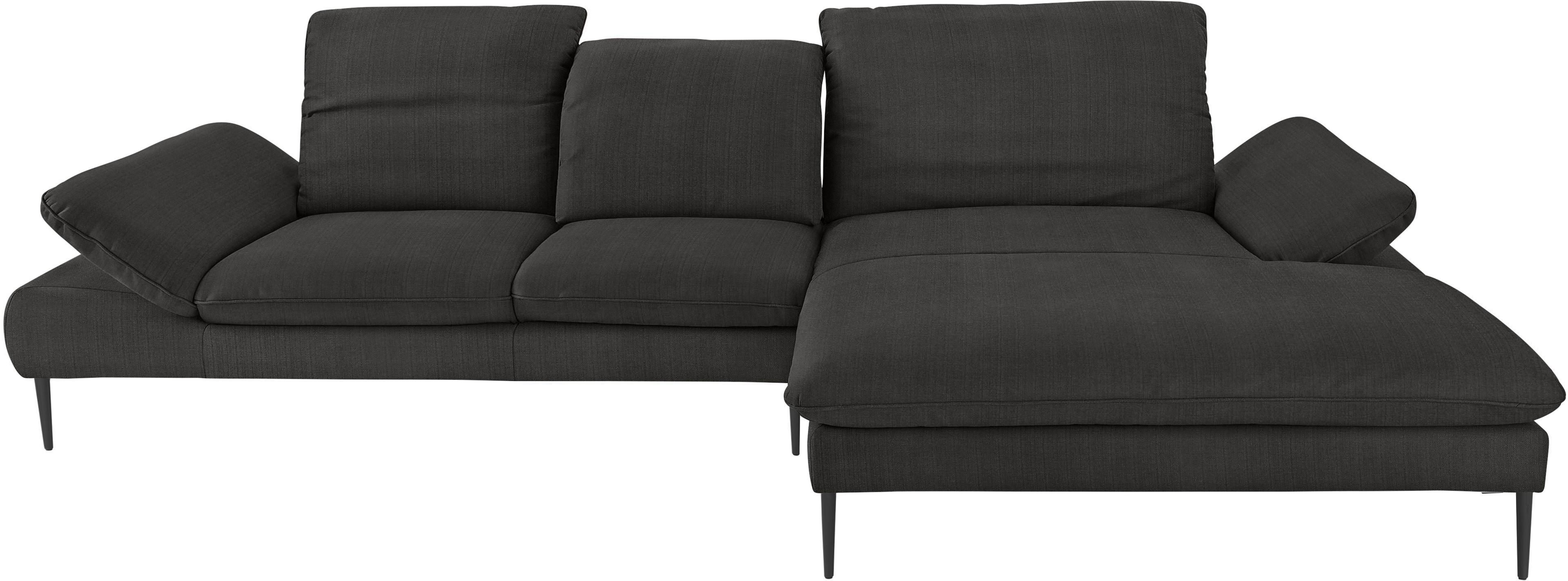 Thumbnail - W.SCHILLIG Ecksofa "enjoy&MORE, Designsofa, bequem, zeitlos und elegant, L-Form", Sitztiefenverstellung, Füße schwarz pu...