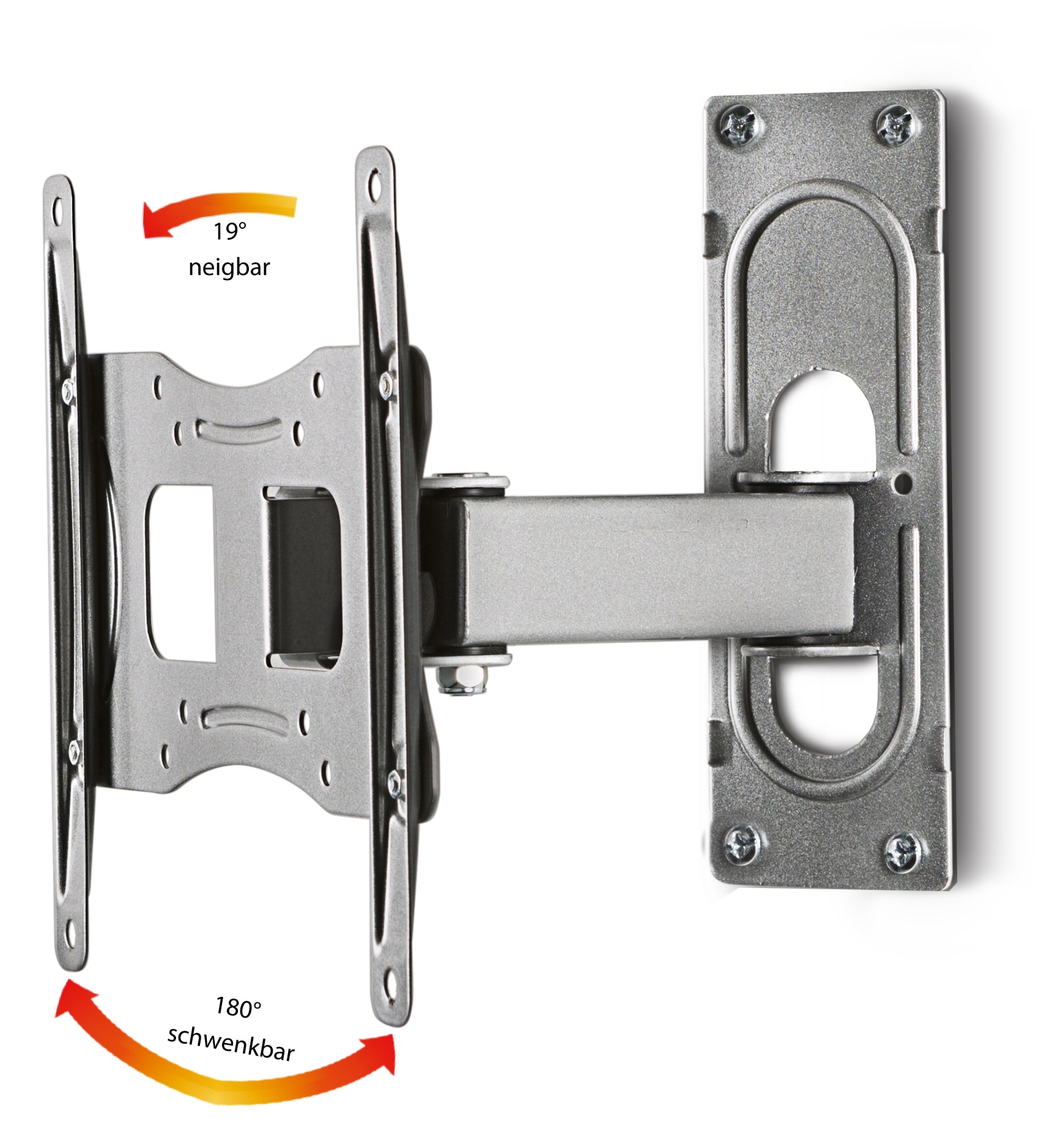 VCM TV-Wandhalterung »VCM Universal TV Halterung | VESA Wandhalterung | Halter Fernsehhalter neigbar schwenkbar | Belastbarkeit bis zu 15 kg - B-FS2«, (VCM FS)