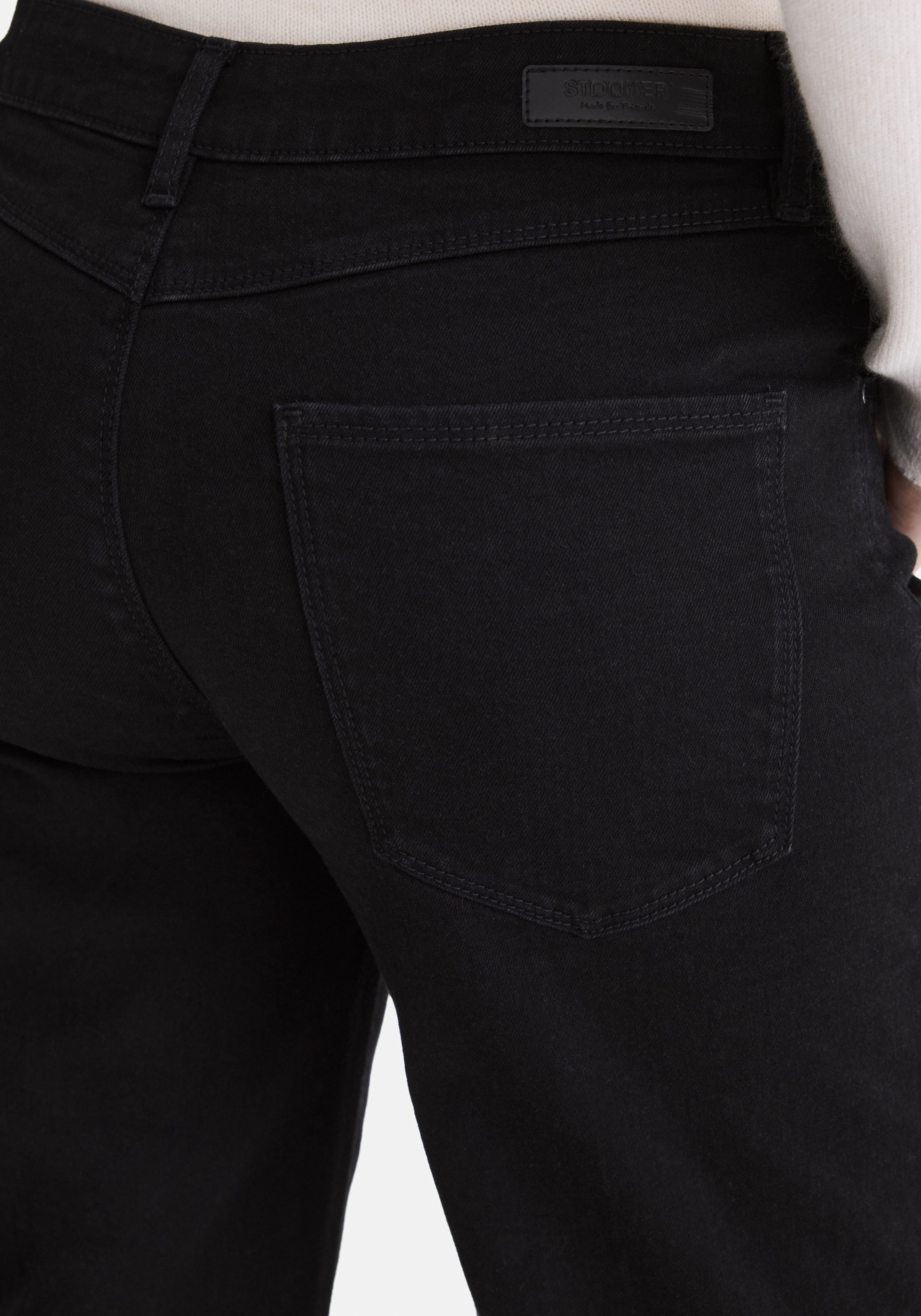 STOOKER WOMEN Weite Jeans »Mary Stretch Wide leg fit« Wide Leg Fit Casual Clean Wash Jersey für Damen