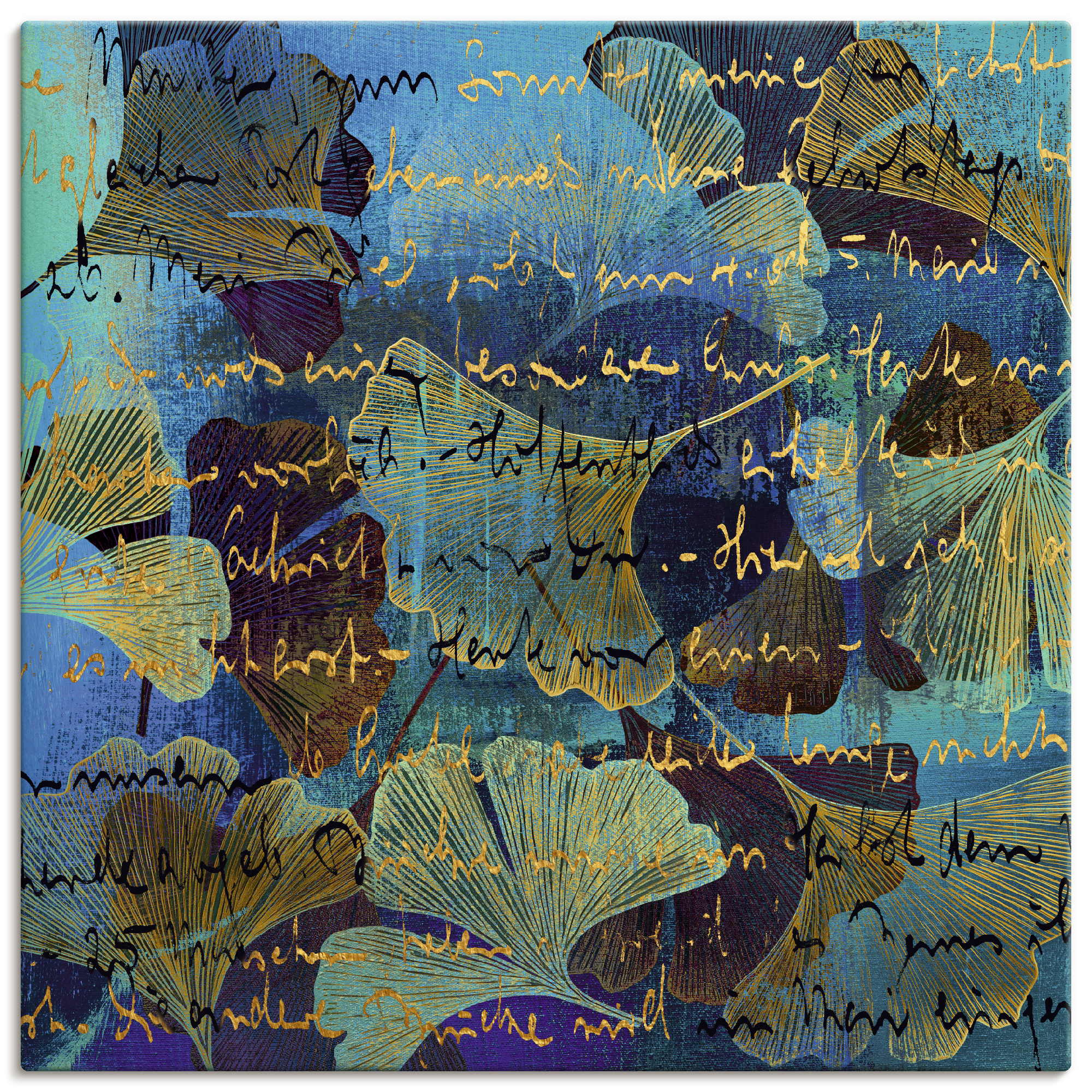 Artland Wandbild "Ginko" Muster 1 Stk. tlg. als Alubild, Leinwandbild, Poster, Wandaufkleber in verschied. Größen