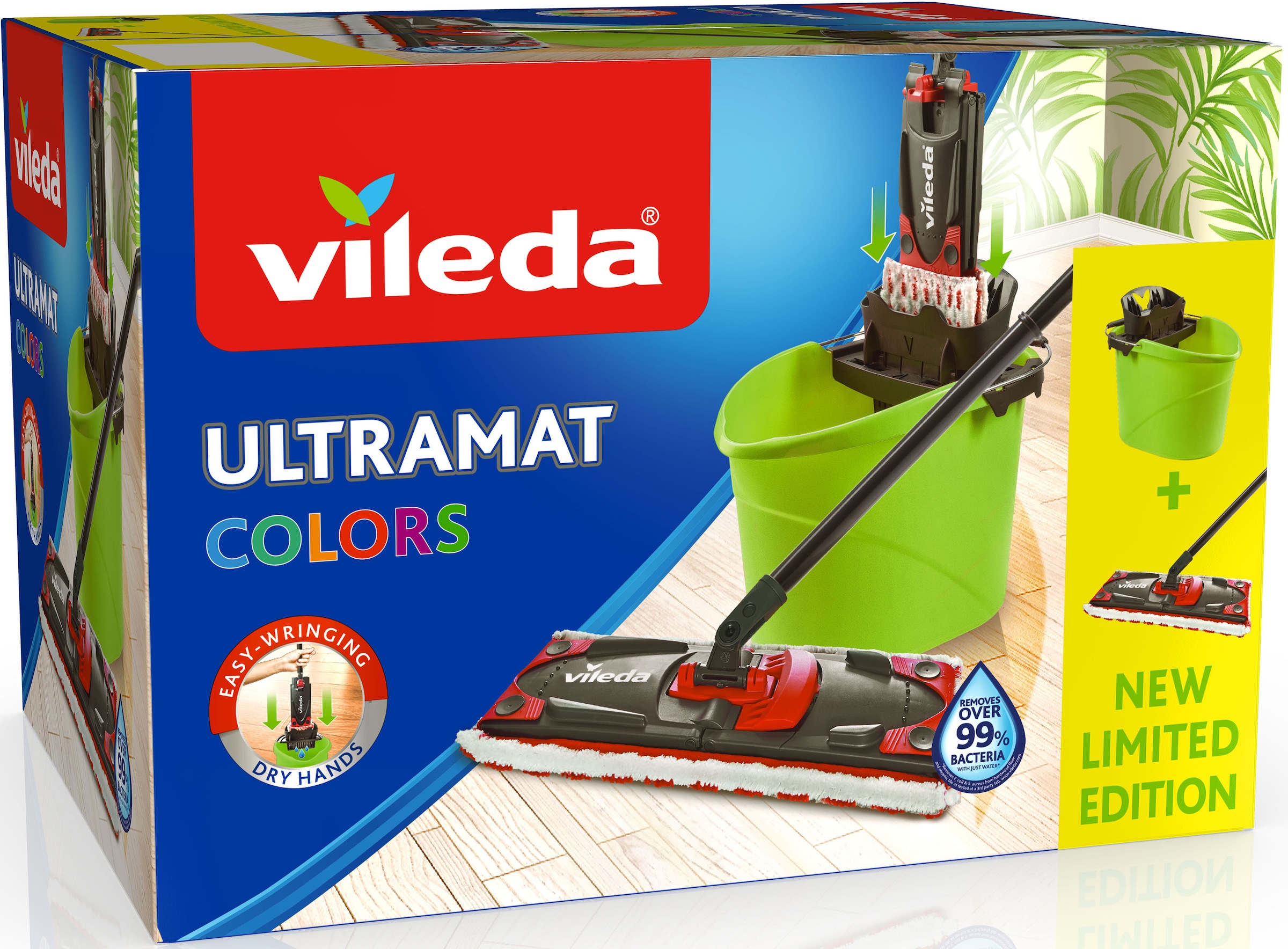 Vileda Bodenwischer-Set »Ultramax 2in1 mit St.), BAUR Mikrofaser-Bezug, Colors«, Ultramax 3-teiligem (Set, System | Stiel, günstig 3 Eimer