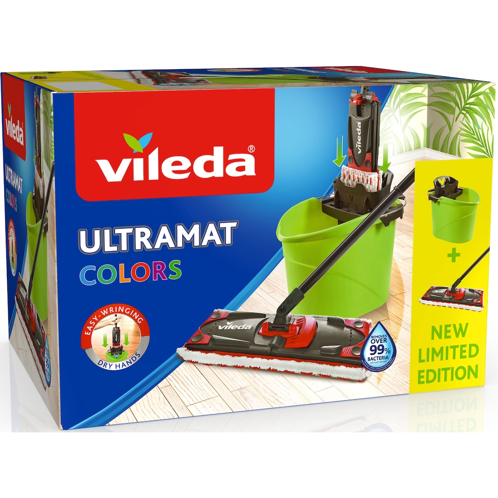 Vileda Bodenwischer-Set »Ultramax 2in1 Colors«, (Set, 3 St.)