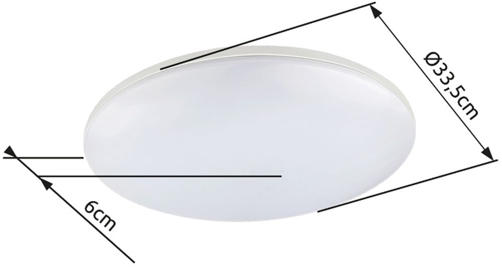 GLOBO LIGHTING LED Außen-Deckenleuchte »DORI«, Leuchtmittel LED-Modul | LED fest integriert, Außen-Deckenlampe/Terrasse/Garten/Kunststoff opal/IP54
