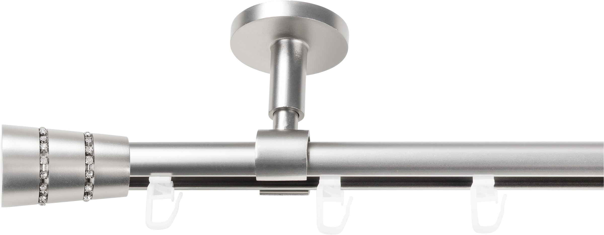 SN DECO GROUP Gardinenstange "Gardinenstange Innenlauf Rennes Ø 19 mm, 1-läufig, Fixmaß, verschraubt" Ø 19 mm Fixmaß;kürzbar