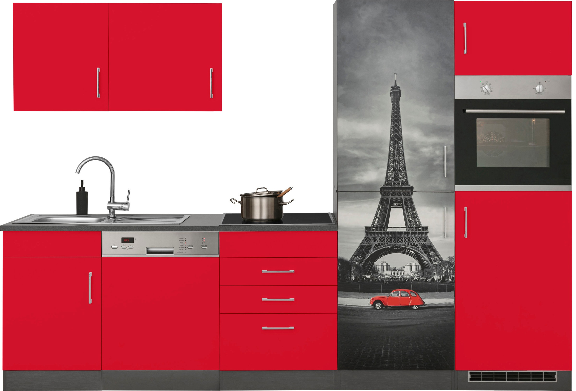 KOCHSTATION Küchenzeile "KS-Paris – Küchen mit einzigartigen Fotomotiven au günstig online kaufen