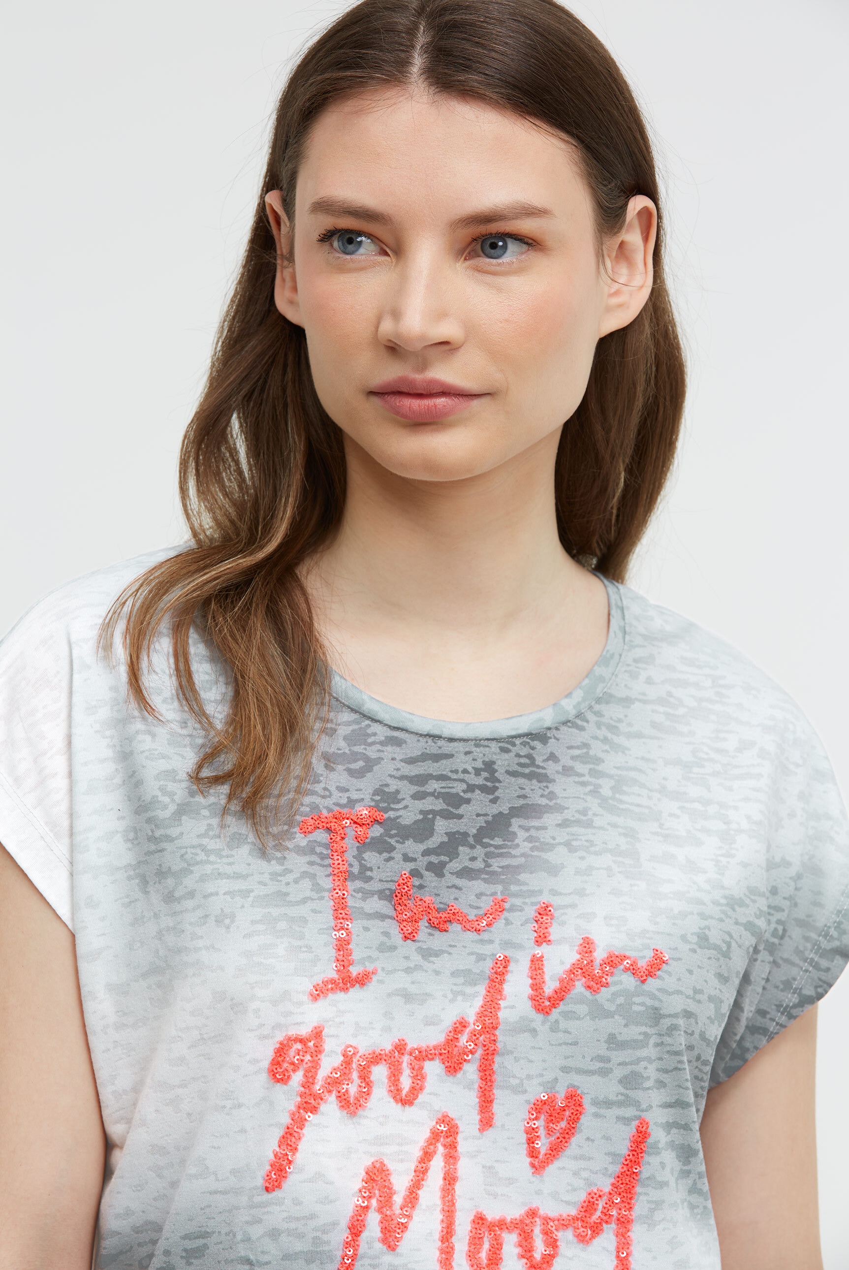 SOCCX Rundhalsshirt mit Farbverlauf