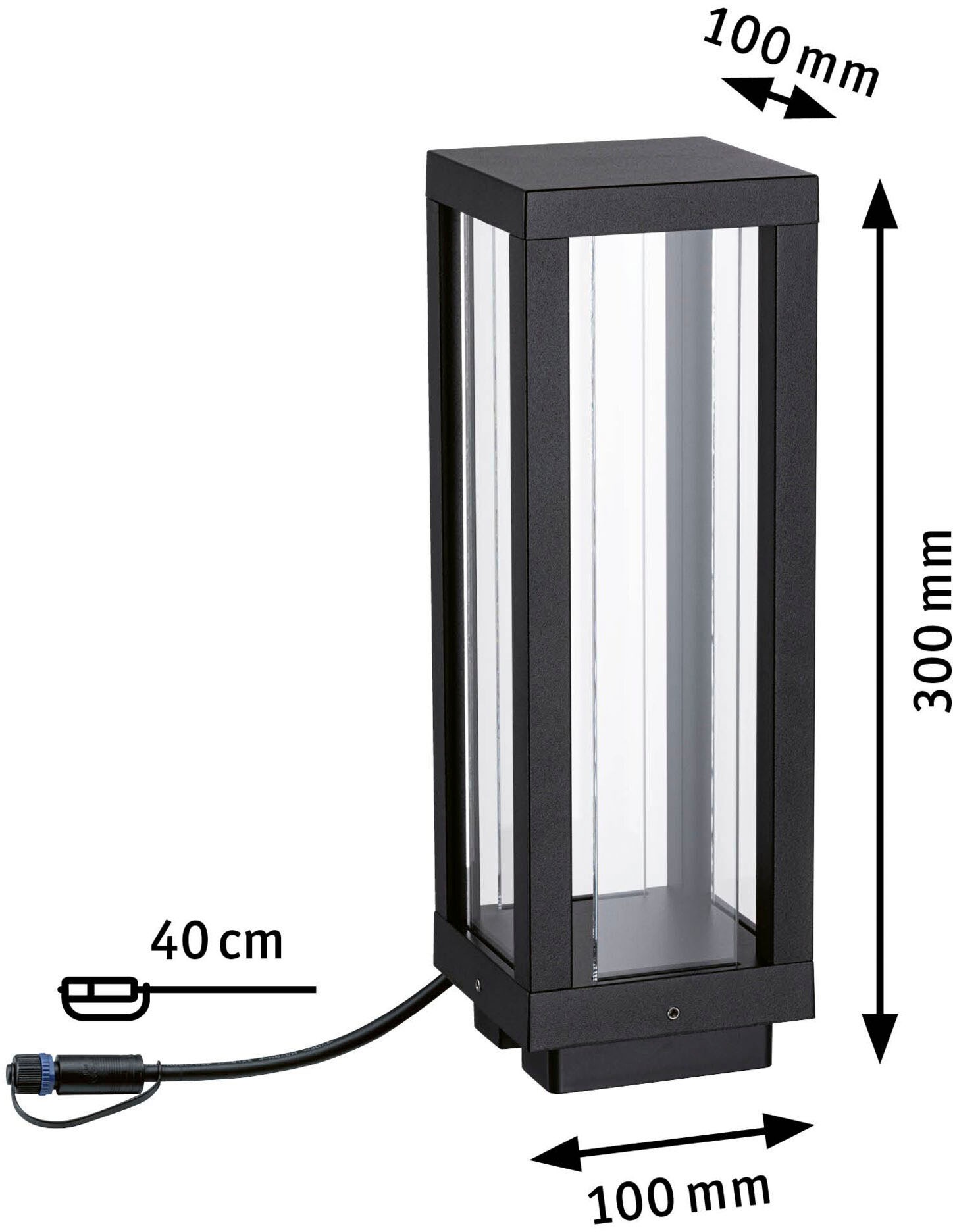 Paulmann LED Gartenleuchte »Outdoor Plug & Shine Classic Lantern 30 ZigBee IP44 RGBW«, 1 flammig, ZigBee IP44 RGBW