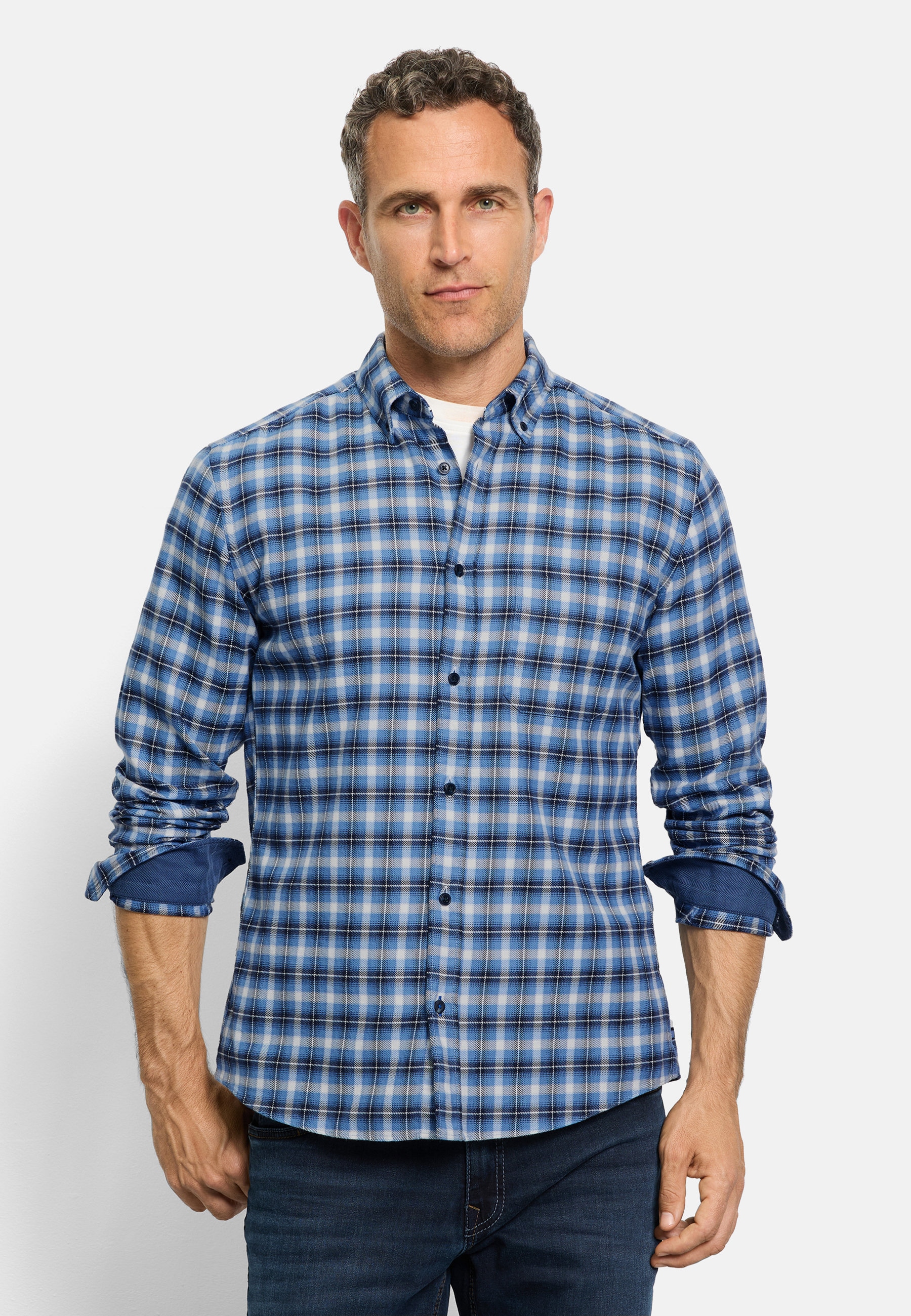 OLYMP Langarmhemd "OLYMP Casual, regular fit, Button-down" günstig online kaufen