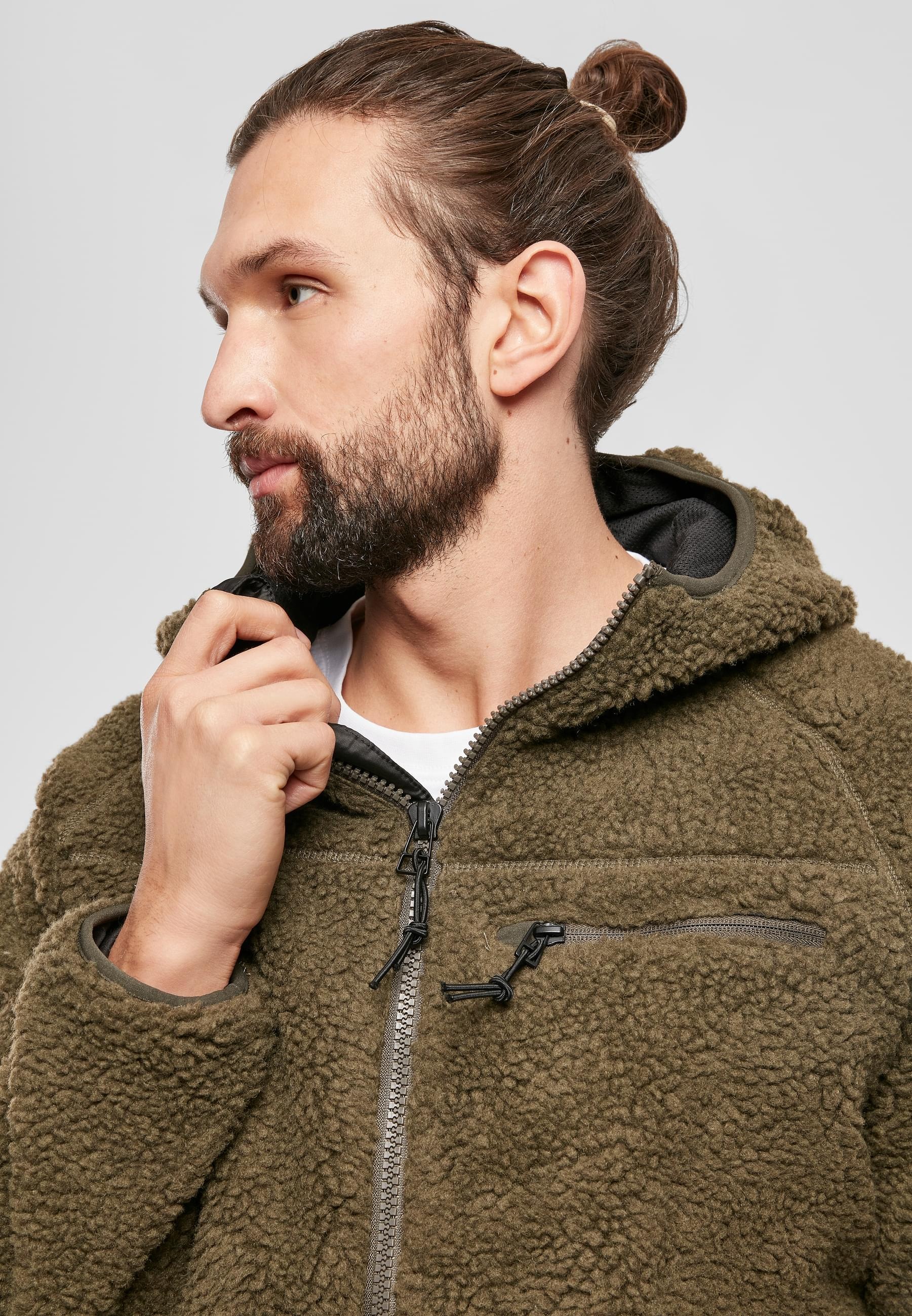 Brandit Anorak »Brandit Herren Teddyfleece Worker Jacket«, (1 St.), mit Kapuze